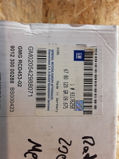 Meriva A Radio Autoradio CDR 2005 Siemens VDO original GM Opel NEU