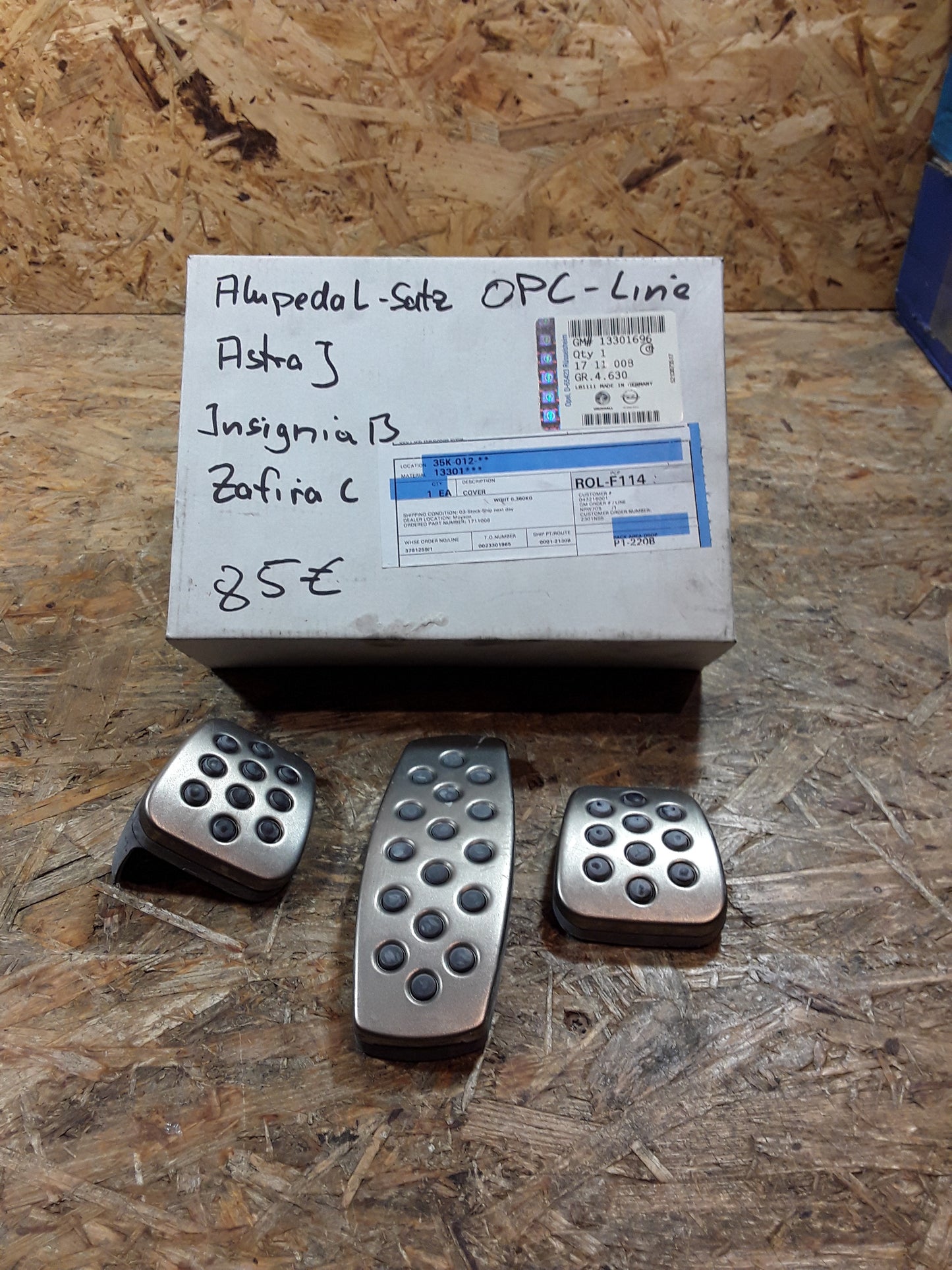 Astra J Insignia B Zafira C Alupedalsatz OPC-Linie original GM Opel NEU