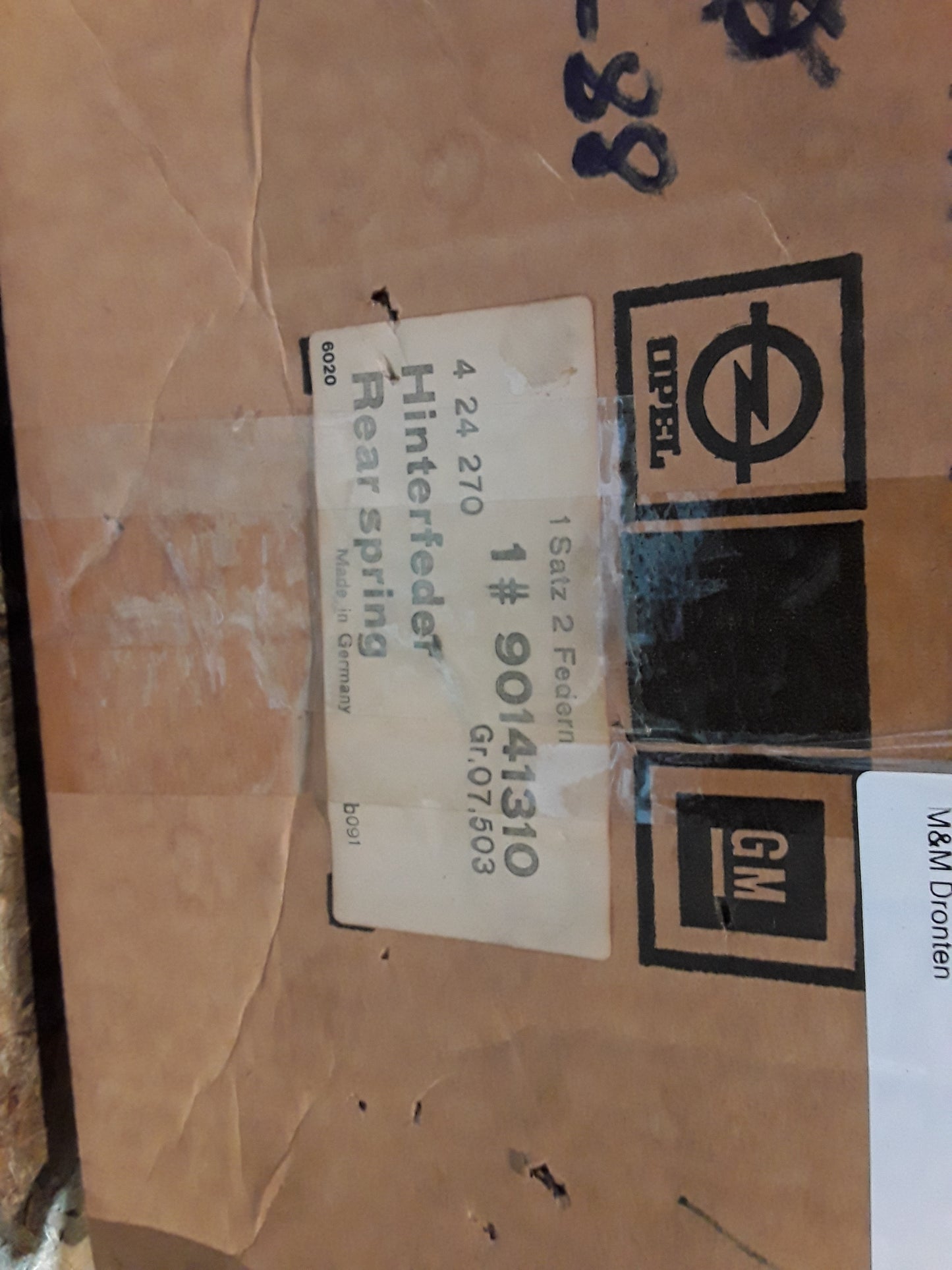 Ascona C 81-88 Federn Hinterachse original GM Opel NEU
