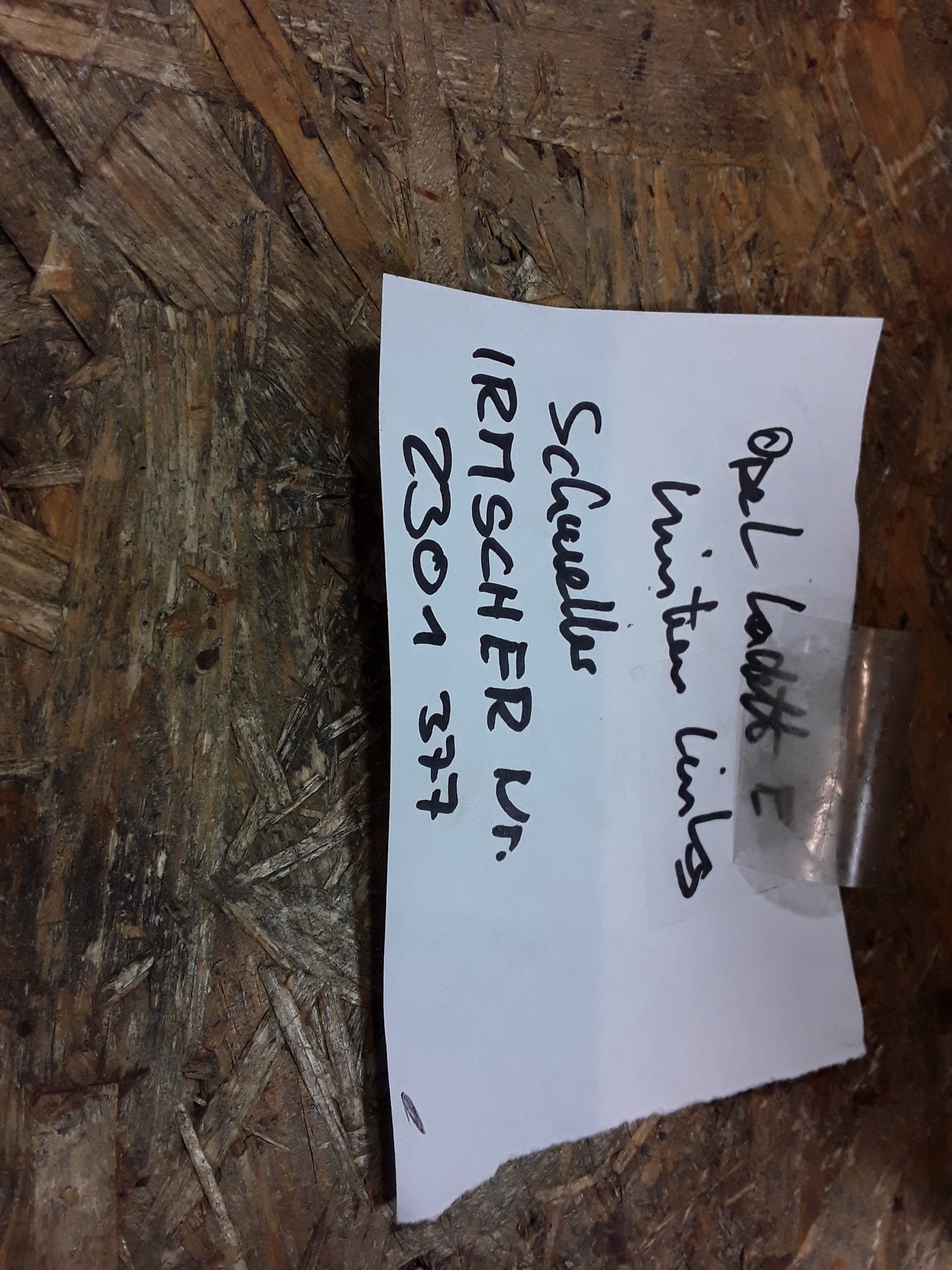 Kadett E Schweller hinten links original IRMSCHER NEU