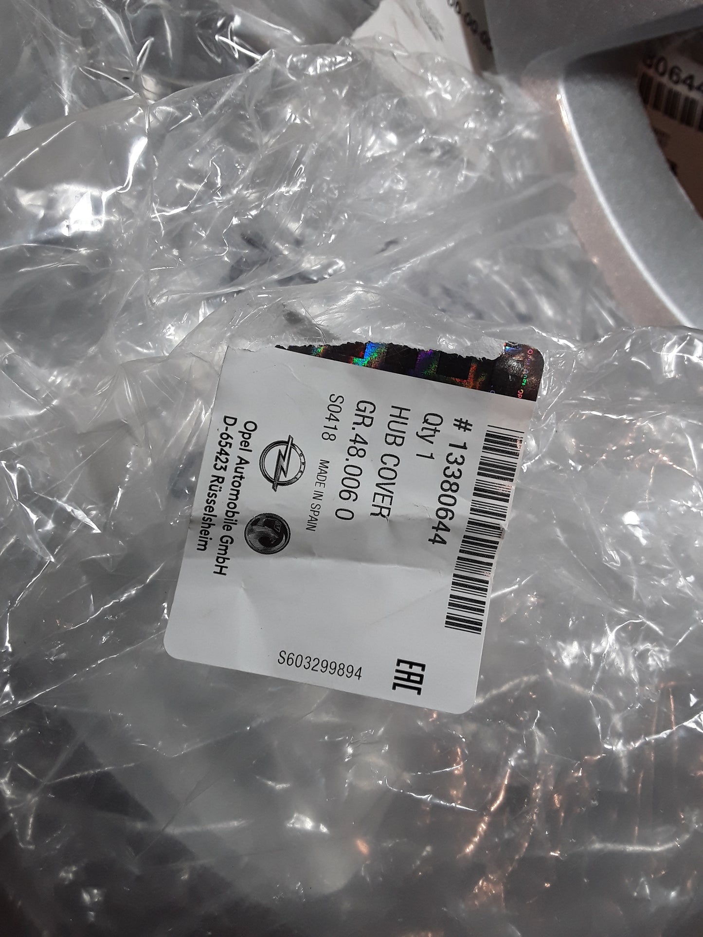 Corsa E  Radkappe 15" original GM Opel NEU