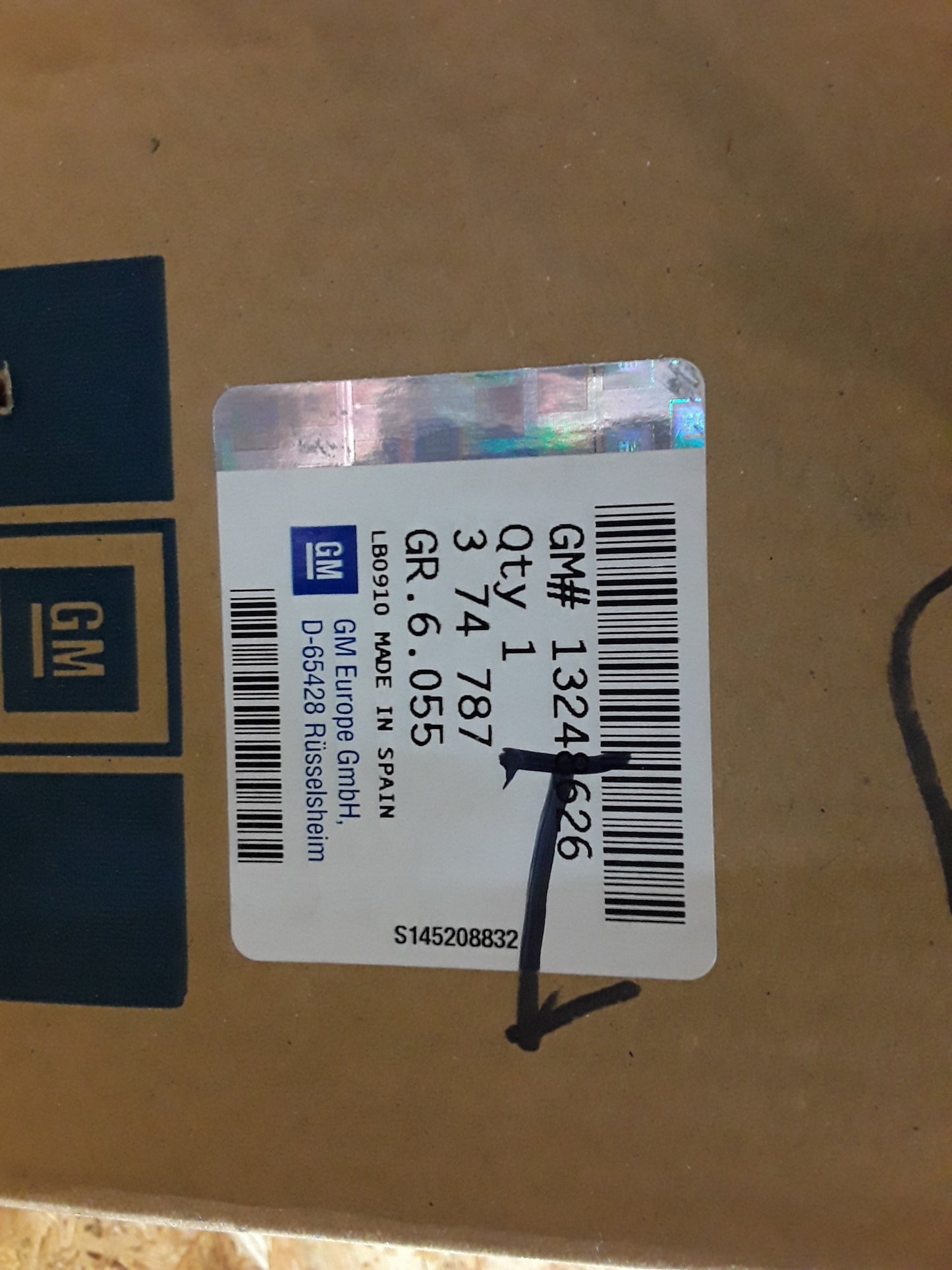 Meriva B 1,4l Antriebswelle links original GM Opel NEU