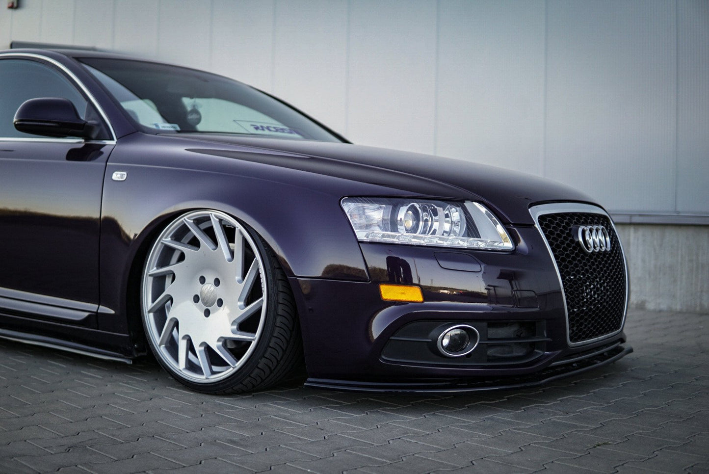 Front Ansatz für Audi A6 S-Line C6 FL  Carbon Look