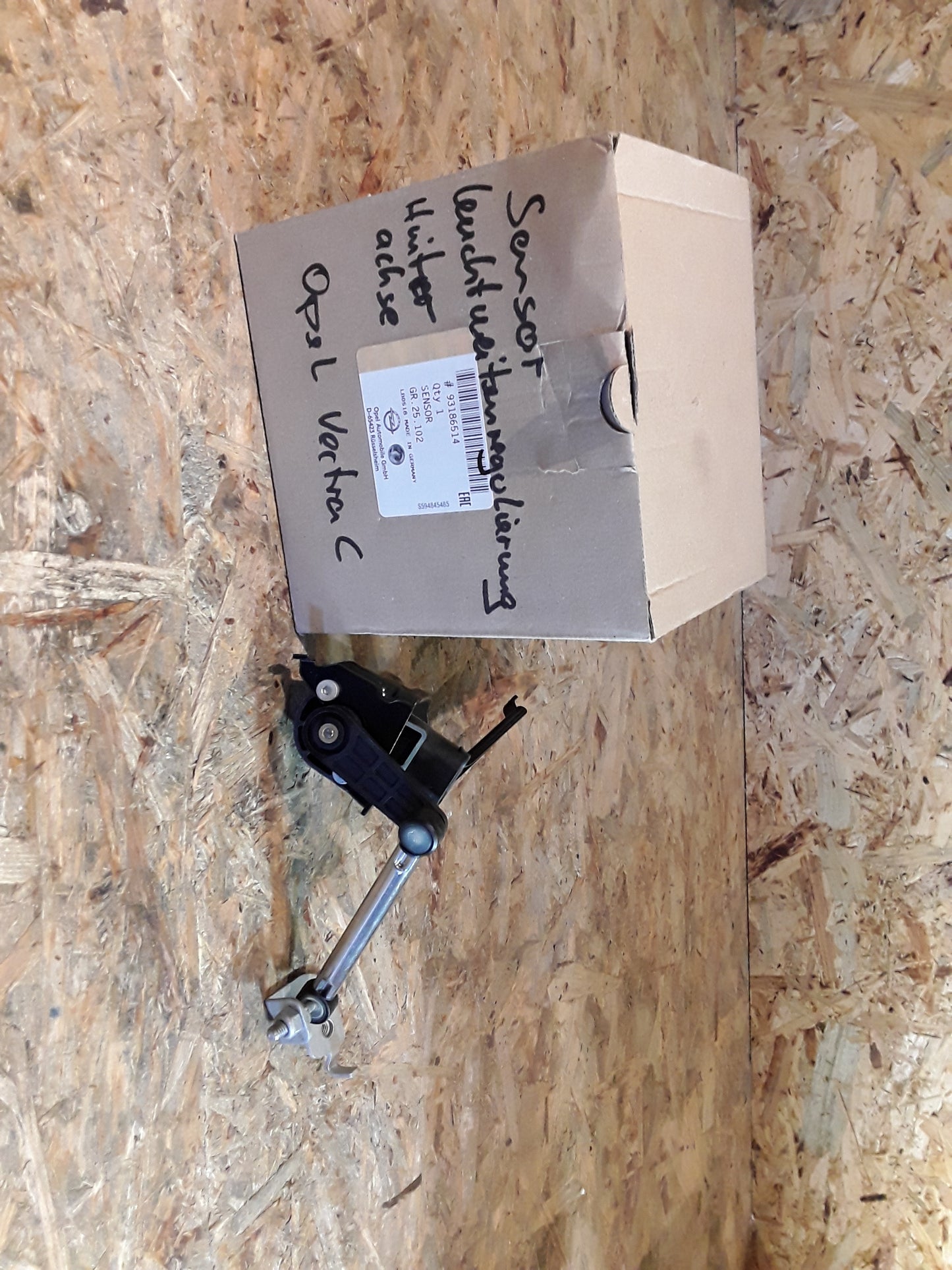 Vectra C Sensor Leuchtweitenregulierung Hinterachse original GM Opel NEU