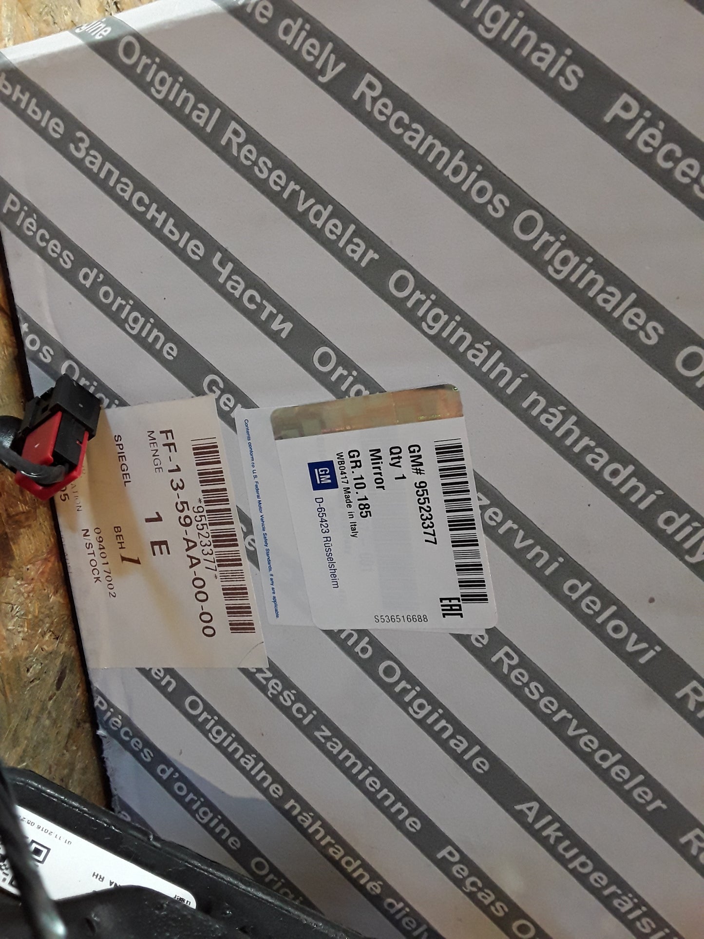 Combo 1,6 CDTi 16V Außenspiegel rechts original GM Opel NEU