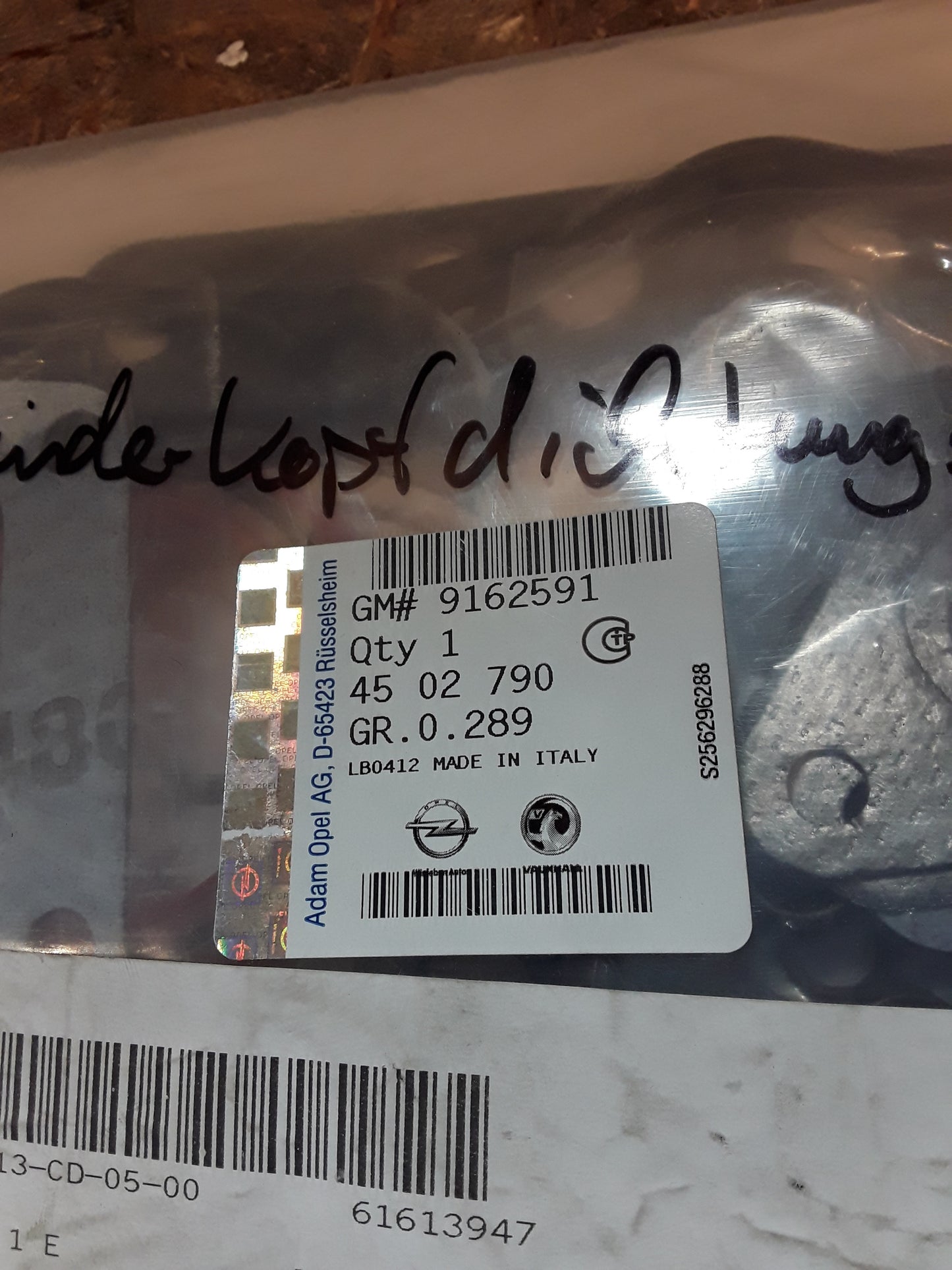 Movano (X70) 2,5D/2,8DTi Renault Master 2 2,8DTi / 2,5D Peugeot Boxer 2,8HDi Zylinderkopf Dichtungssatz original GM Opel NEU