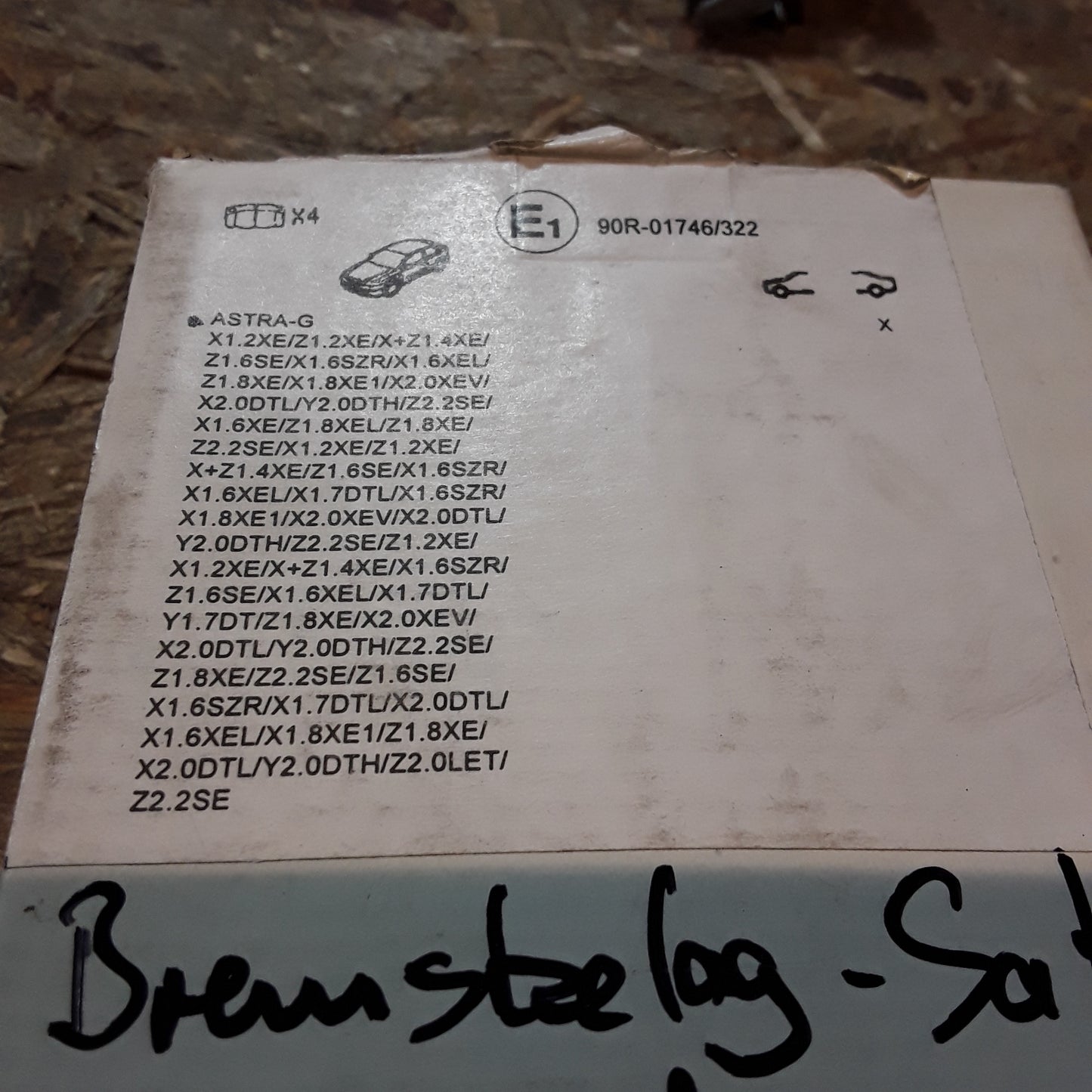 Astra G Bremsbelagsatz Hinterachse original GM Opel NEU