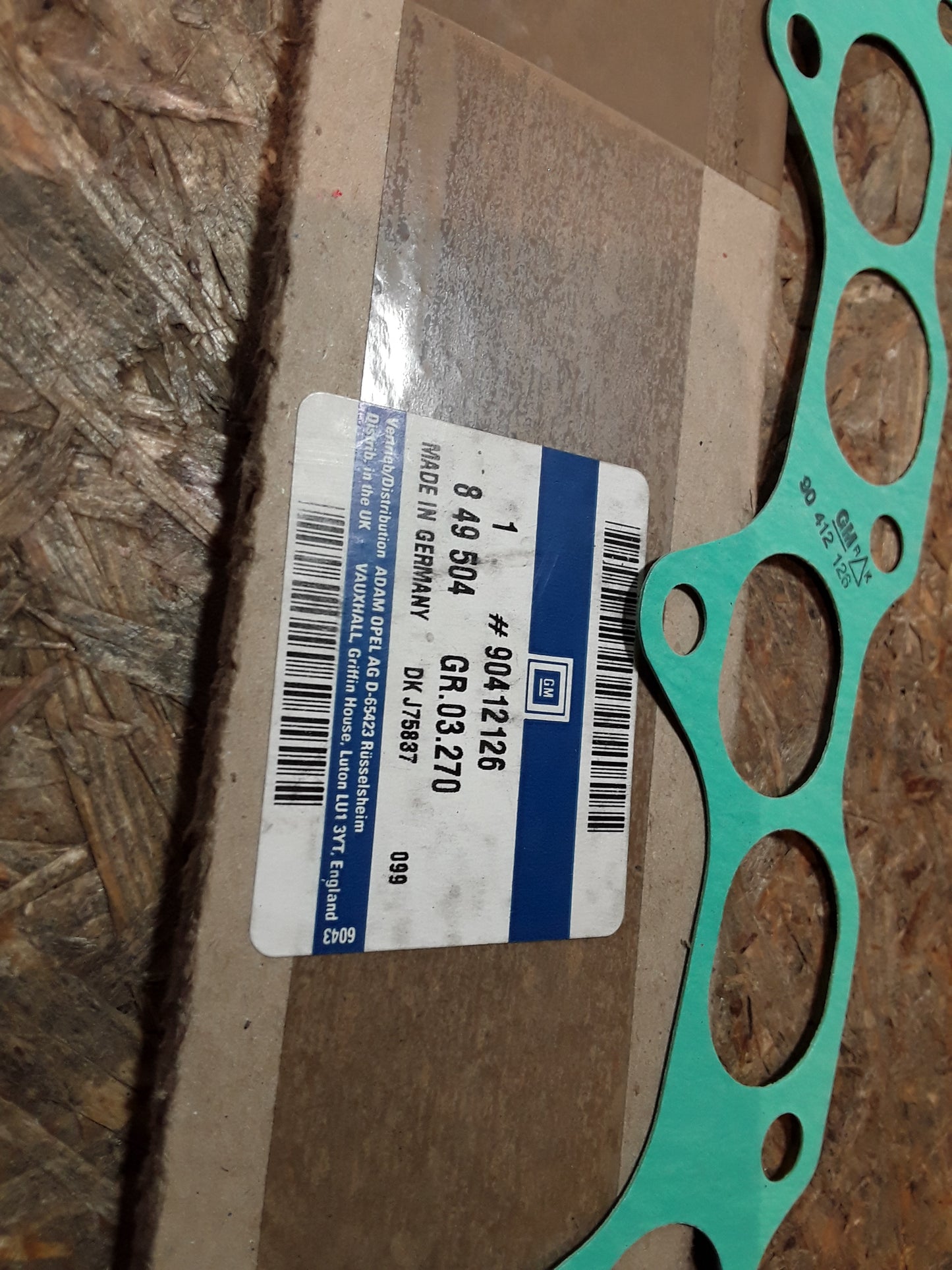 Calibra A Dichtung Ansaugkrümmer C25XE X25XE original GM Opel NEU