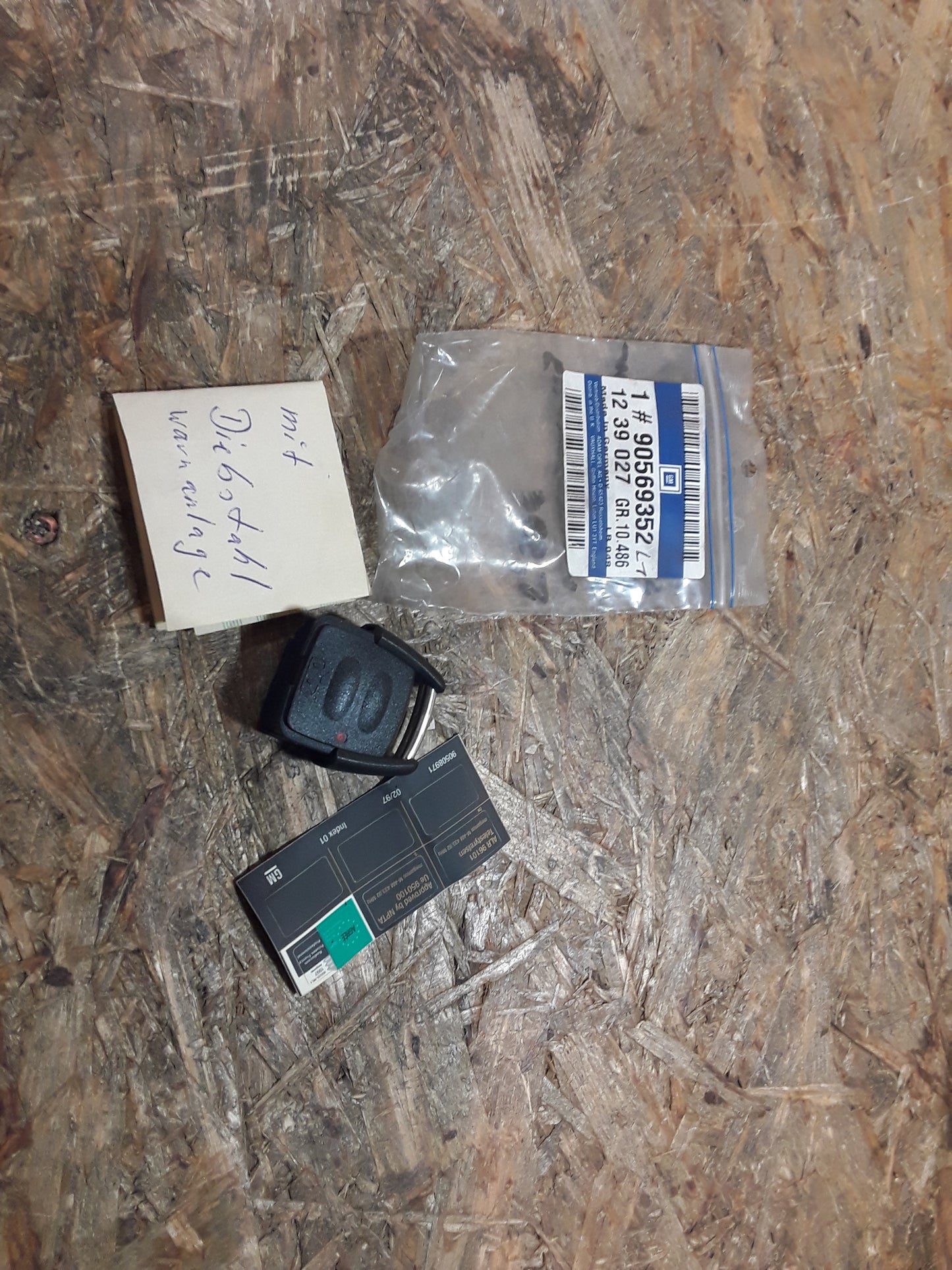 Vectra B Satz Sender Funkfernbedienung Zentralverriegelung original GM Opel NEU