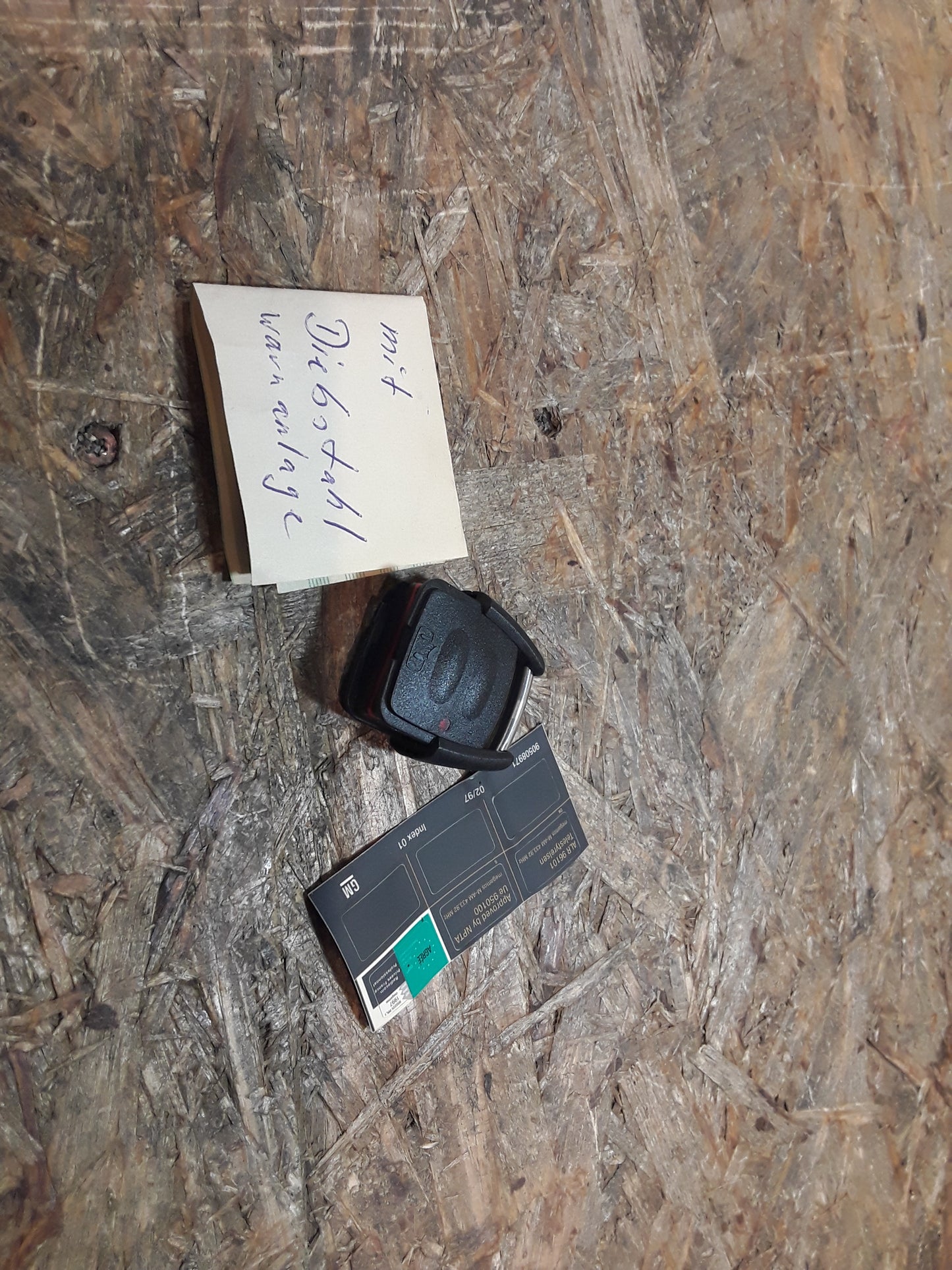 Vectra B Satz Sender Funkfernbedienung Zentralverriegelung original GM Opel NEU