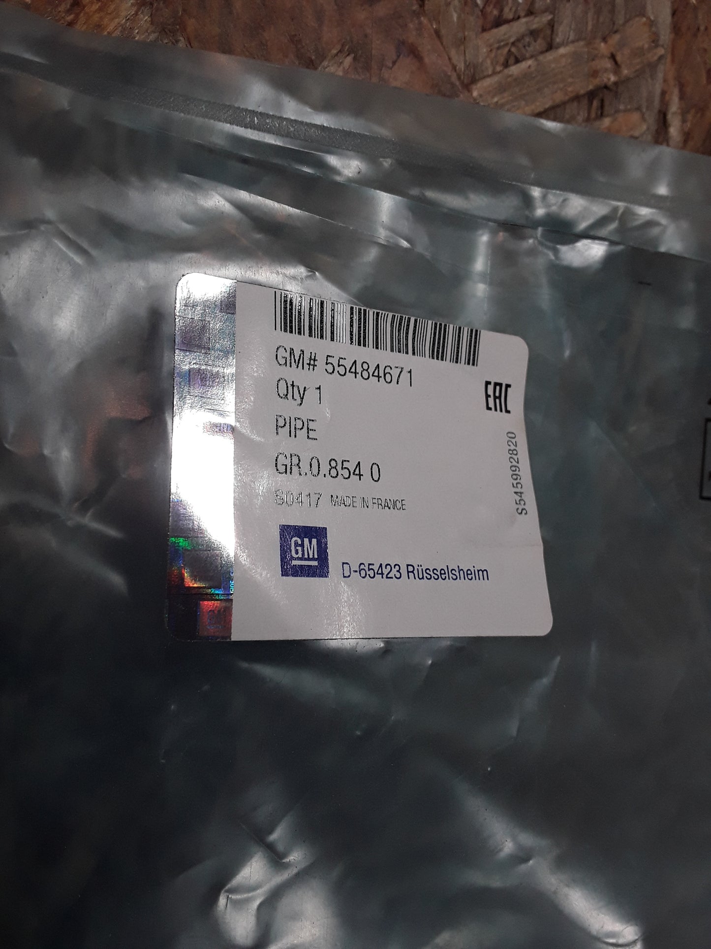 Astra K 1,6CDTi Schlauch an Kupplungsnehmerzylinder original GM Opel NEU