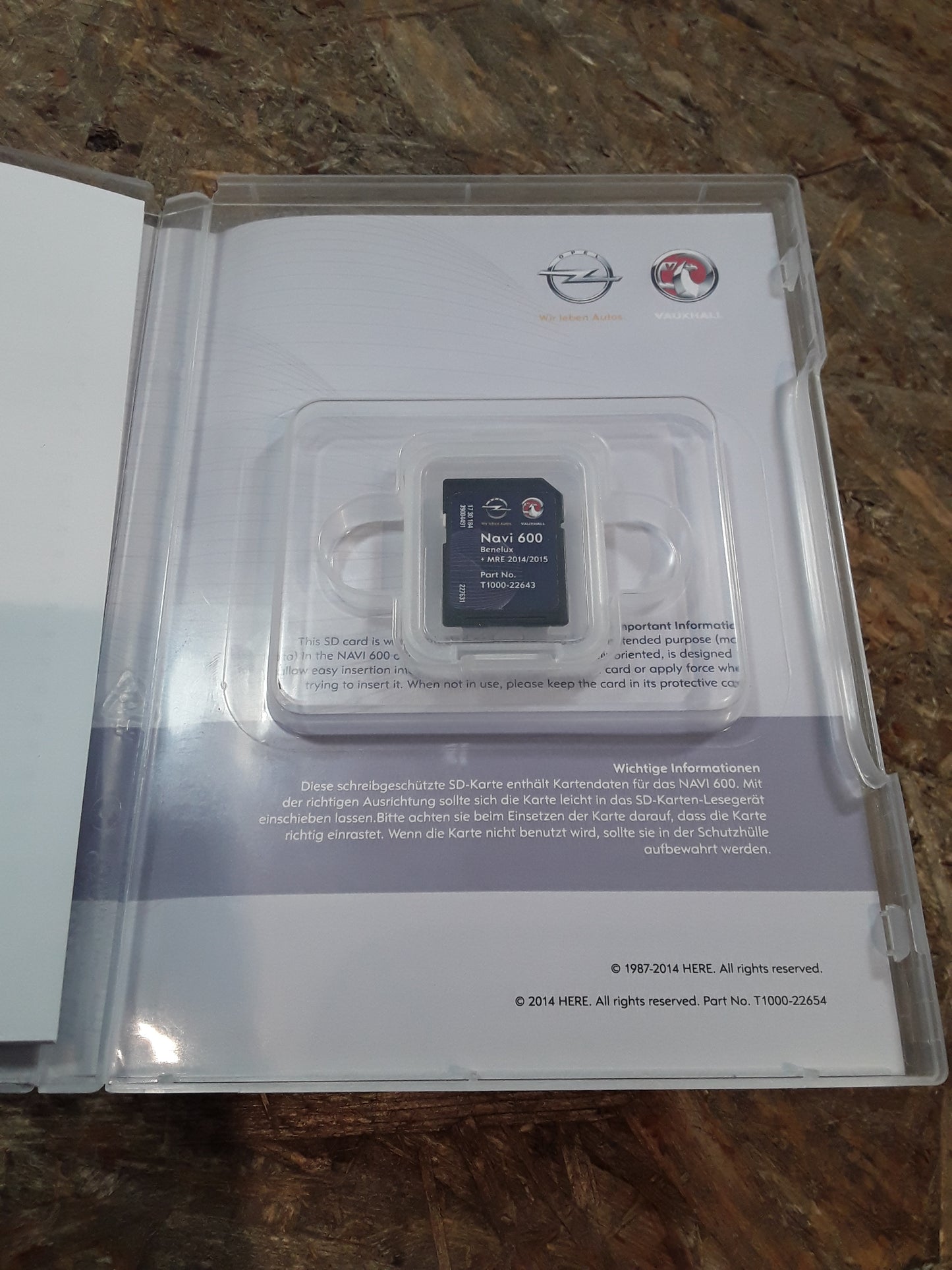 Navigationssystem SD-Card Version 14/15 original Opel NEU