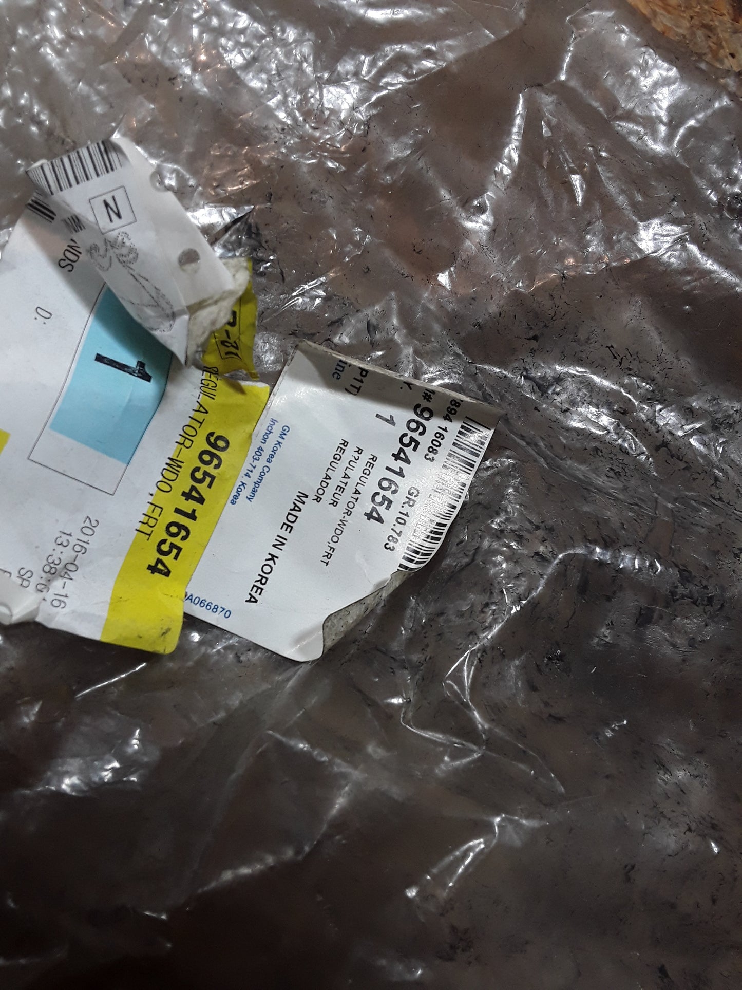 Chevrolet Kalos 1,2l Fenstermechanismus vorne rechts original GM Opel NEU