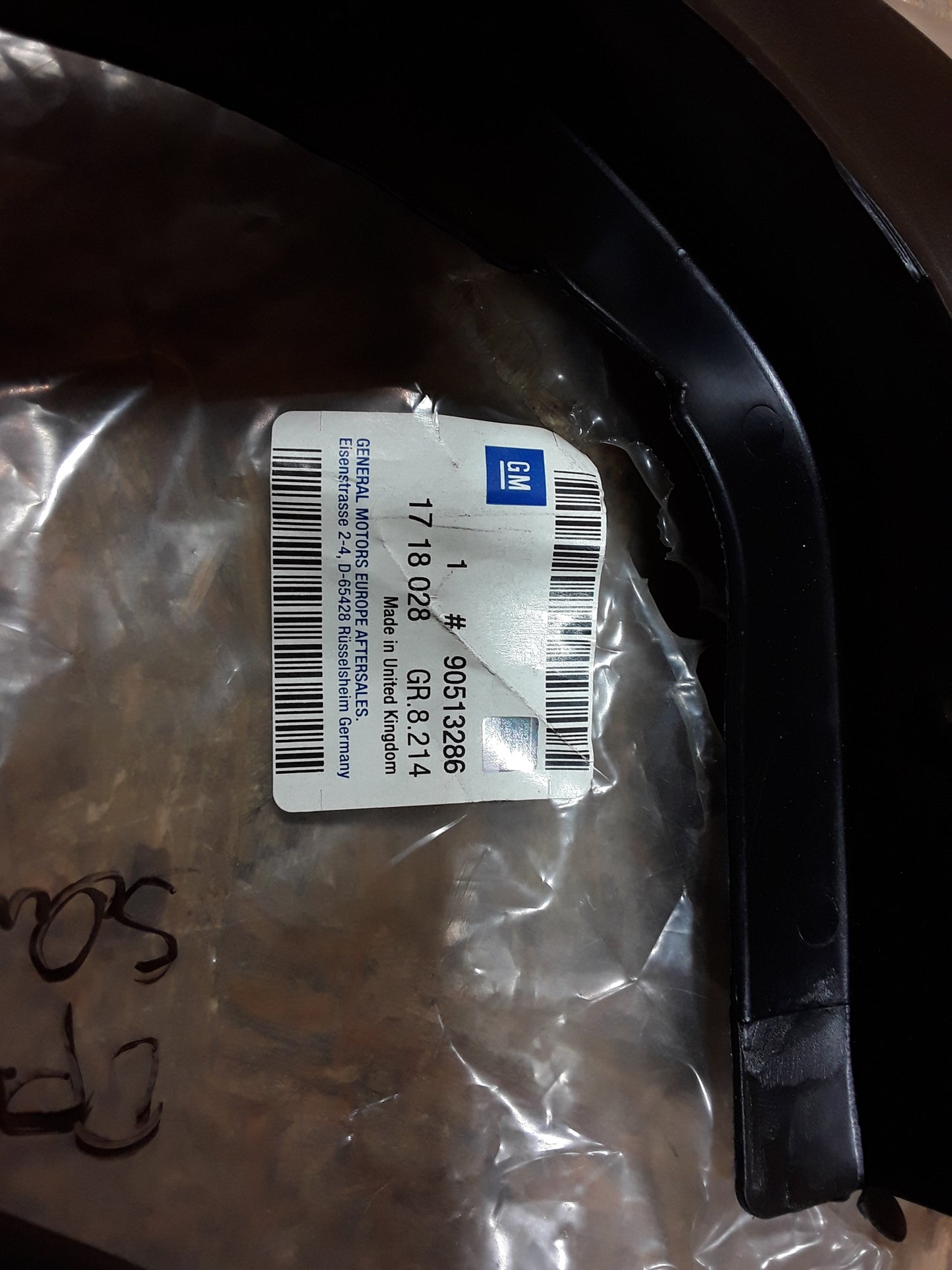 Vectra B Schmutzfänger hinten original GM Opel NEU