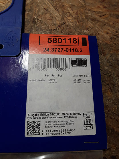VW Jetta 2 Golf 2 Bremsseil original ATE NEU