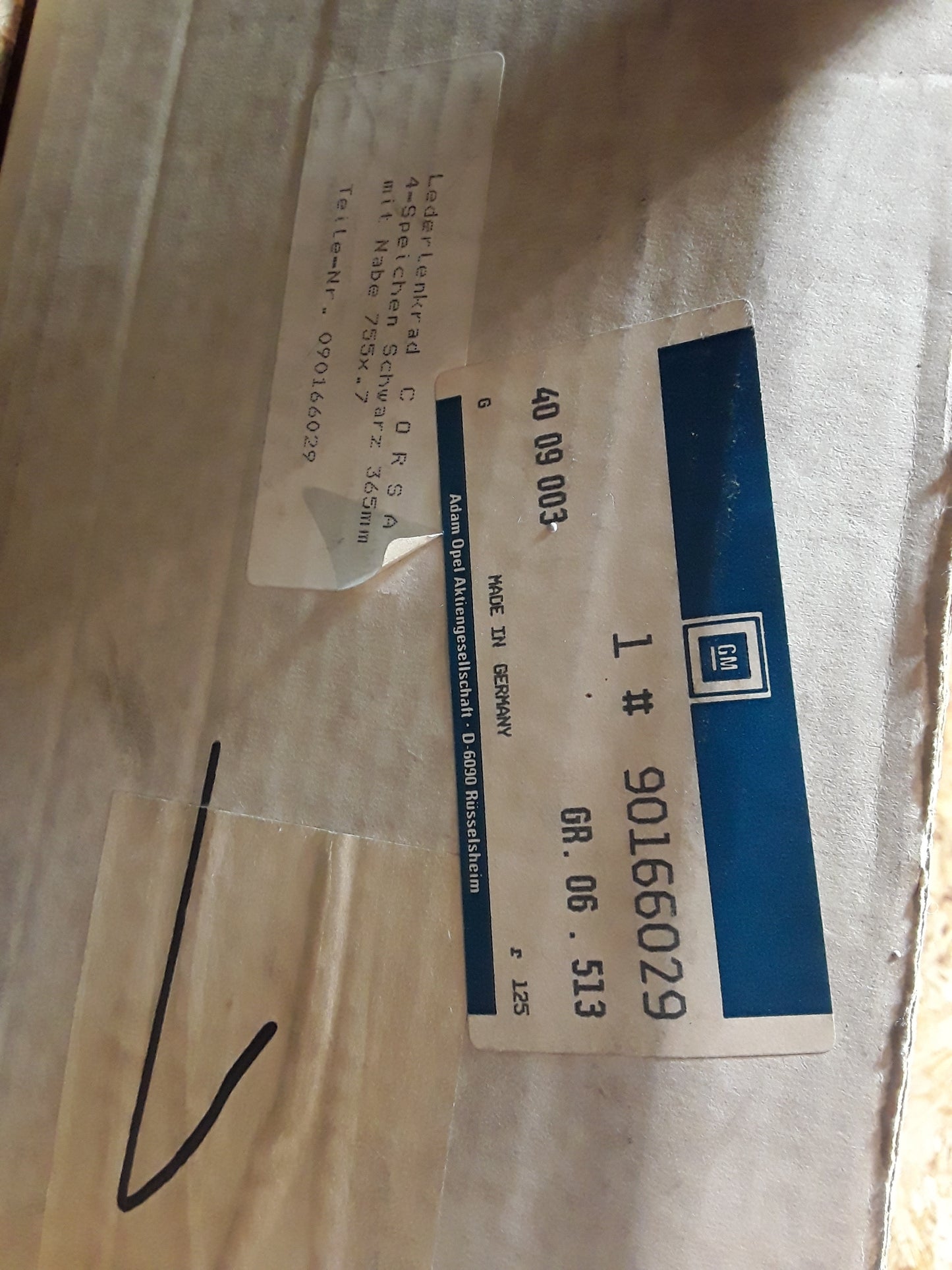 Kadett E Lenkrad original GM Opel NEU