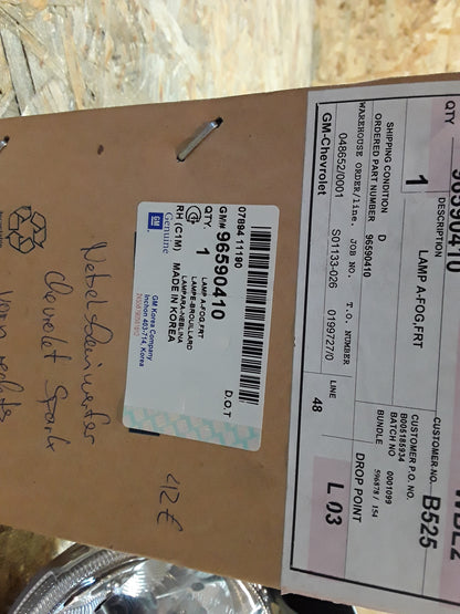 Chevrolet Spark Nebelscheinwerfer vorne rechts original GM Opel NEU