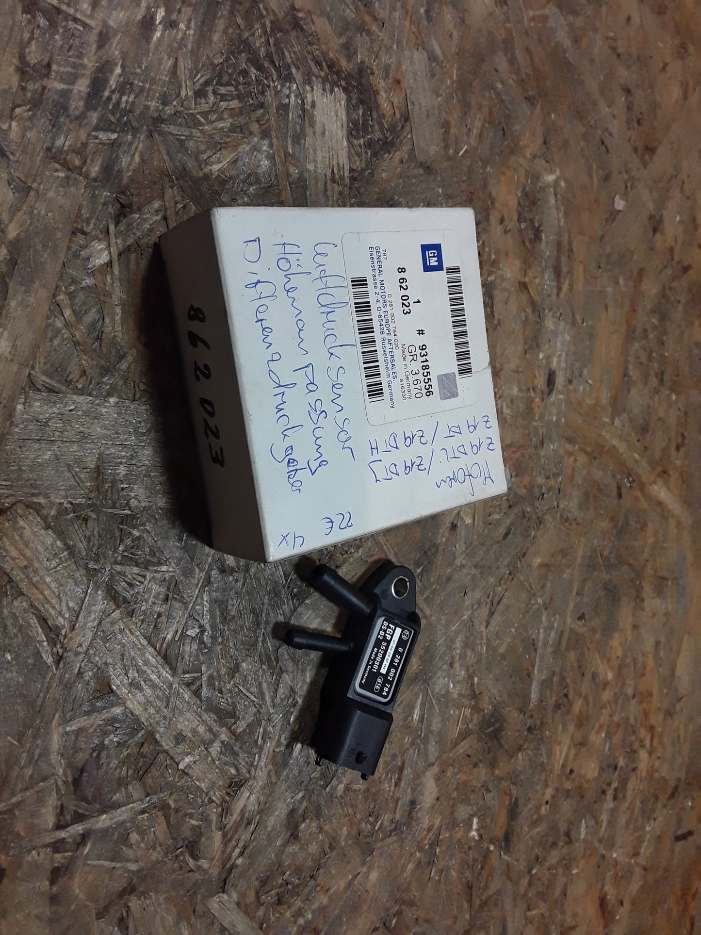 Astra Vectra Zafira Luftdrucksensor Höhenanpassung differenzdruckgeber original GM Opel NEU