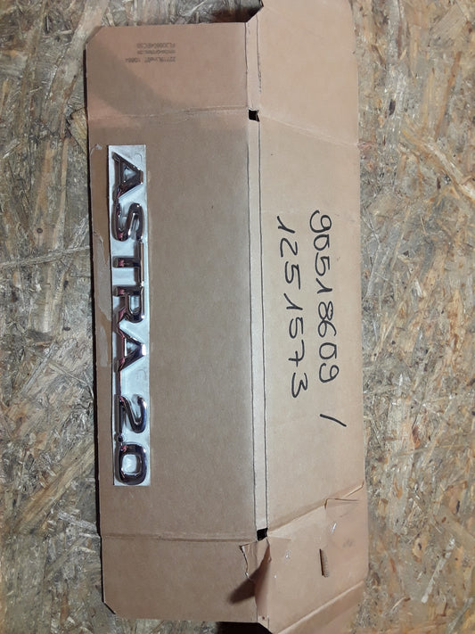 Astra F Schriftzug "Astra 2,0" original GM Opel NEU