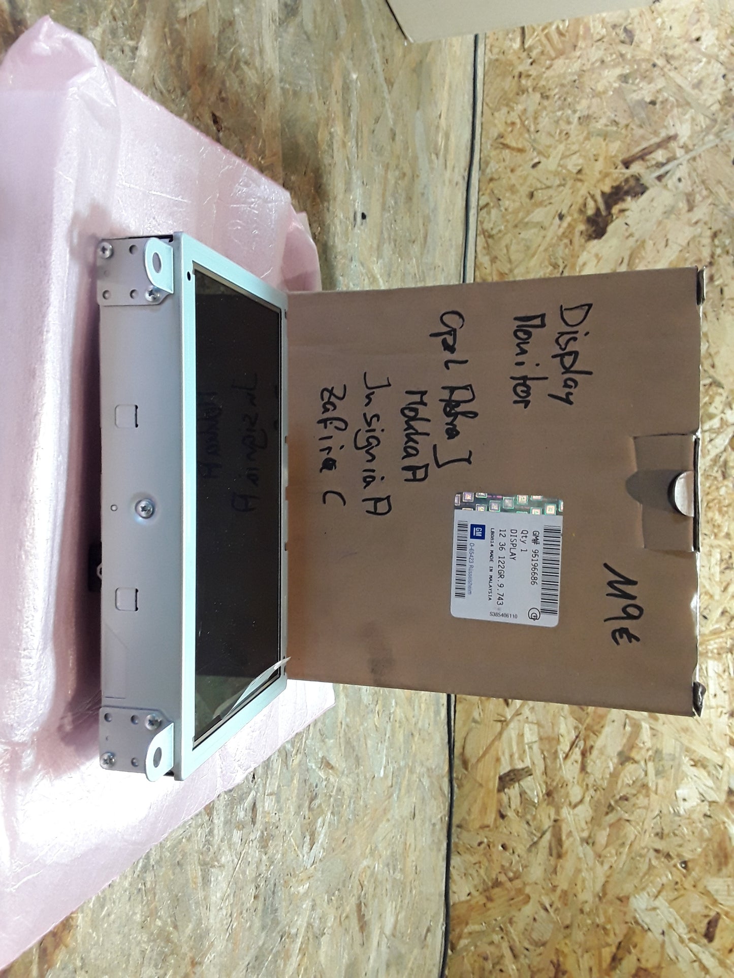 Astra J Mokka A Insignia A Zafira C Display Monitor original GM Opel NEU