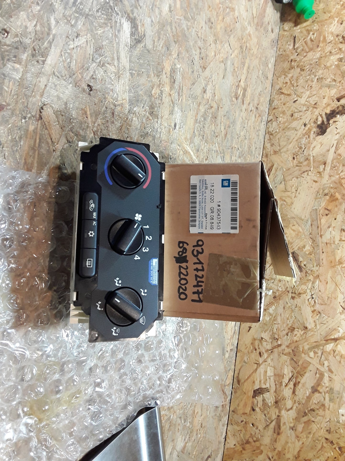 Astra G Zafira A Steuerung Klimaanlage Regler Lüftung original GM Opel NEU