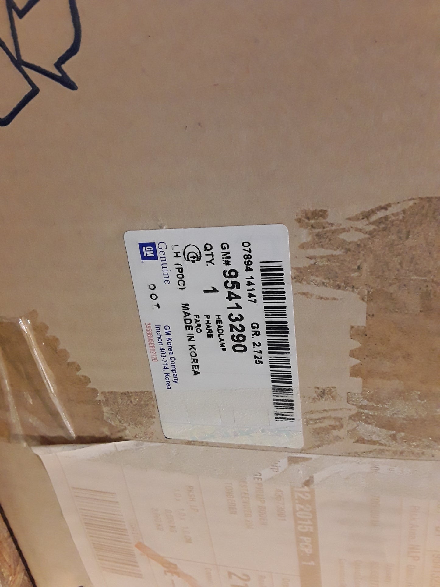 Chevrolet Captiva Scheinwerfer links original GM Opel NEU