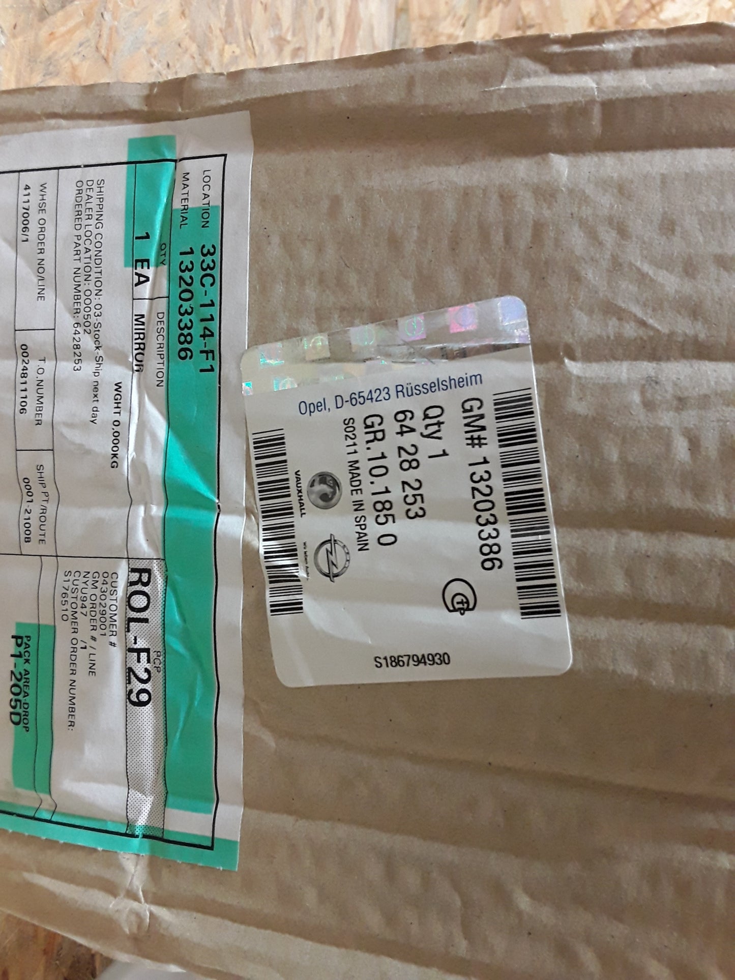 Corsa D Außenspiegel links original GM Opel NEU