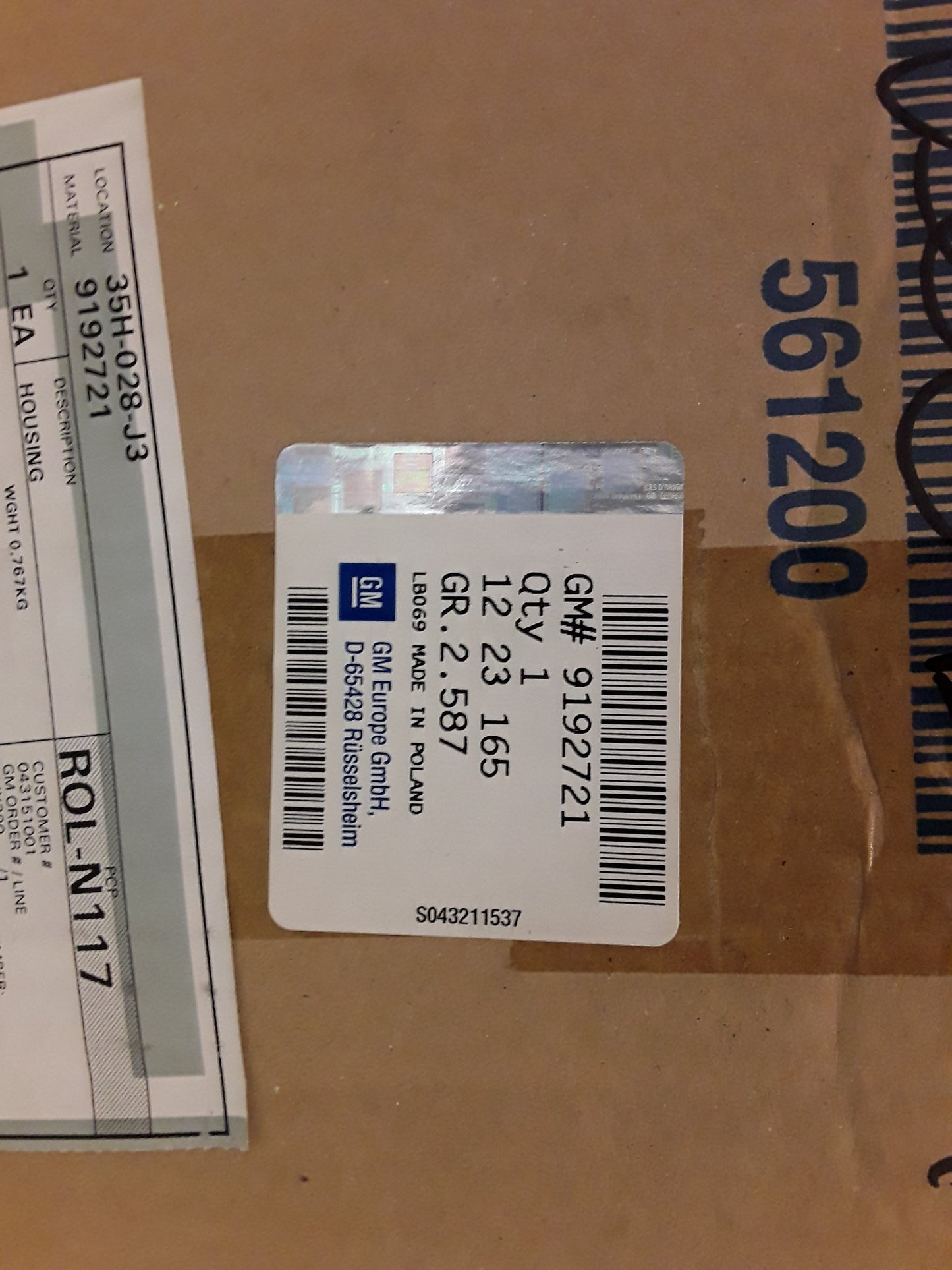 Vectra B Caravan Heckleuchte links original GM Opel NEU