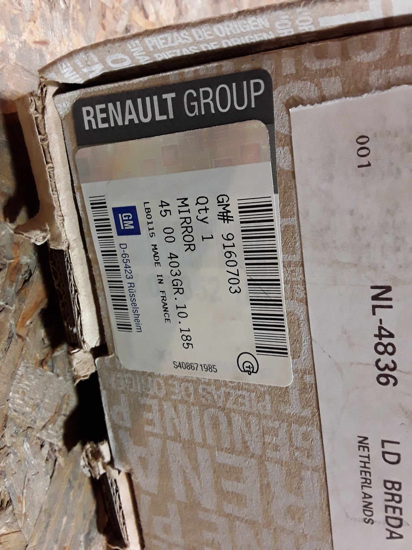 Movano A Außenspiegel links original GM Opel NEU