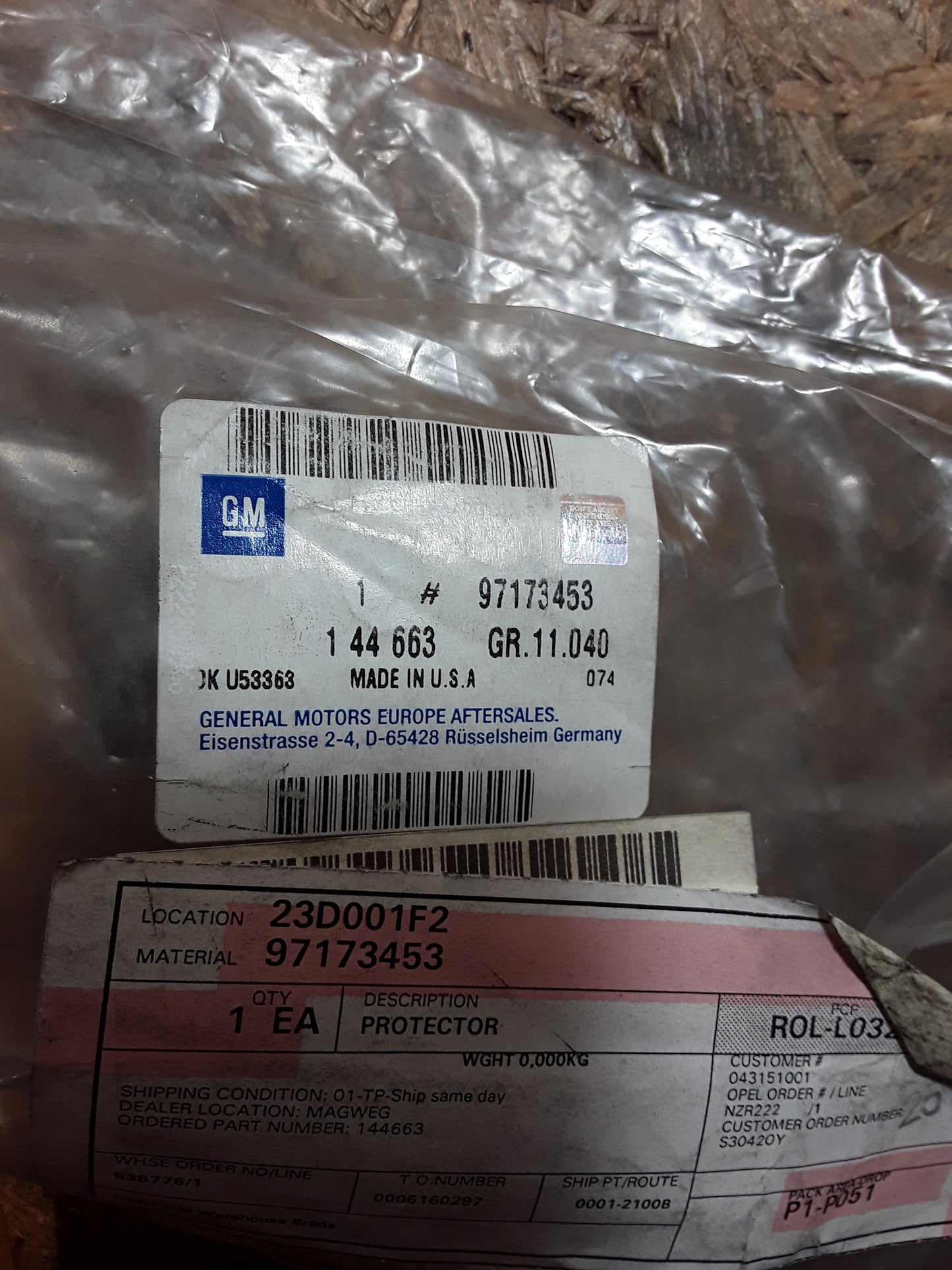 Frontera Blende Seitenwand hinten original GM Opel NEU