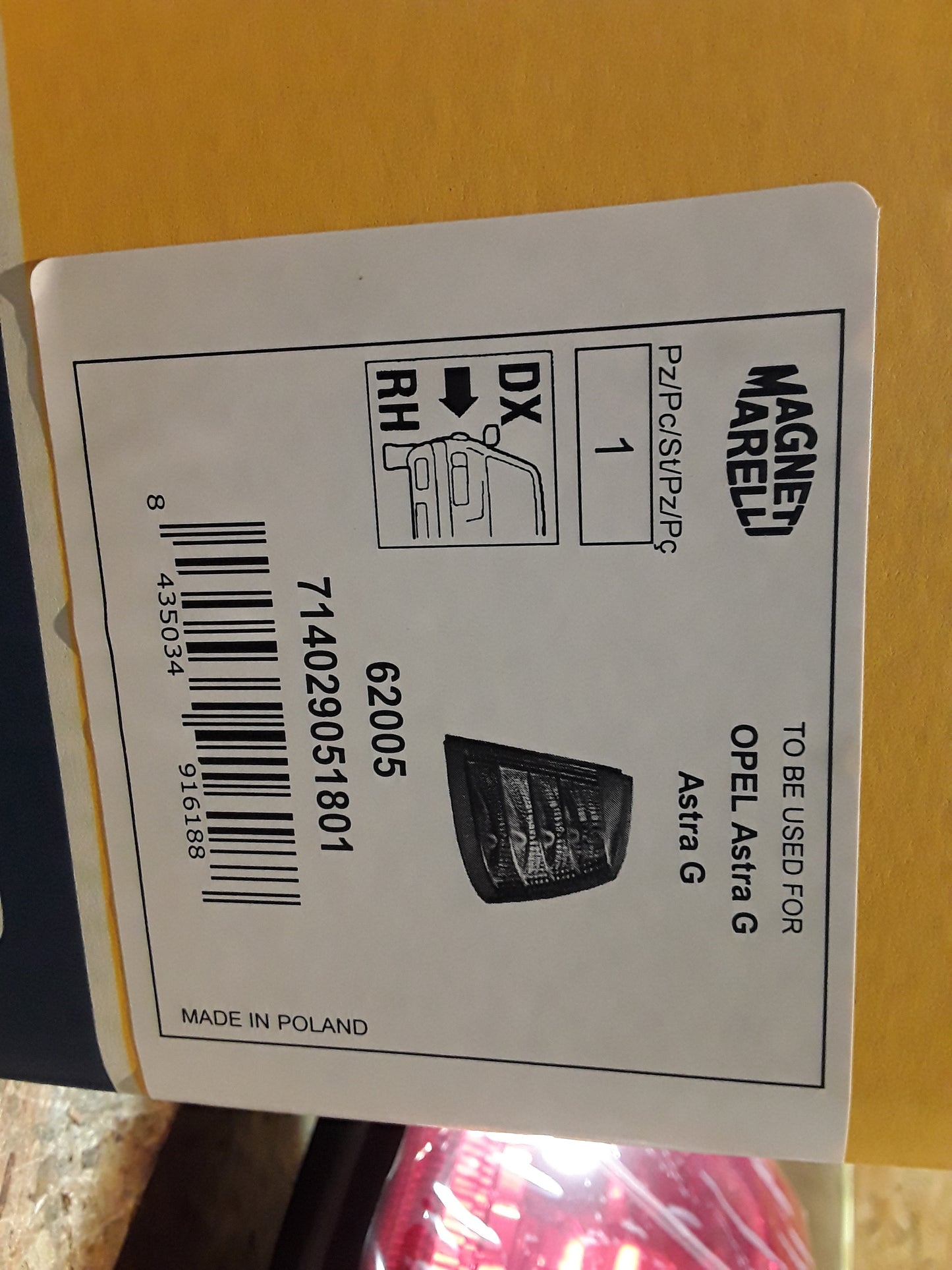 Astra G Heckleuchte rechts original Magneti Marelli  Opel NEU