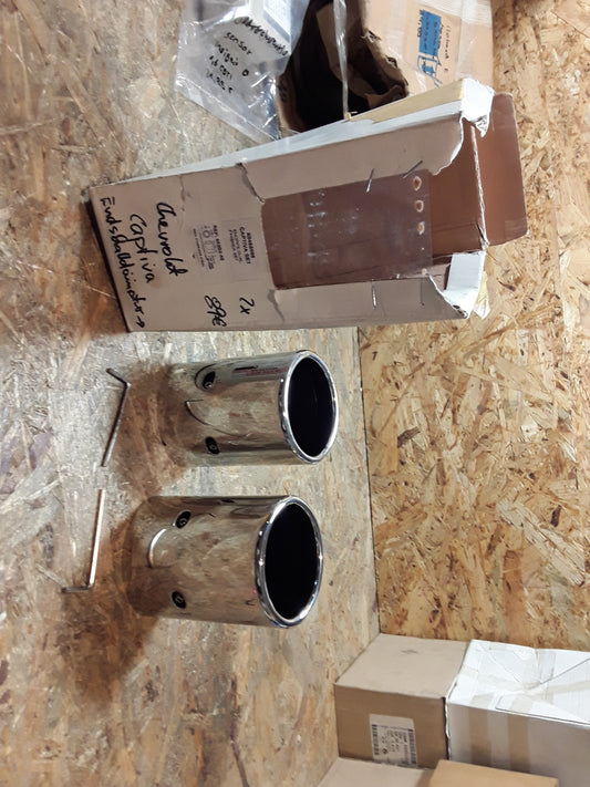 Chevrolet Captiva Satz Blenden Endschalldämpfer original GM Opel NEU