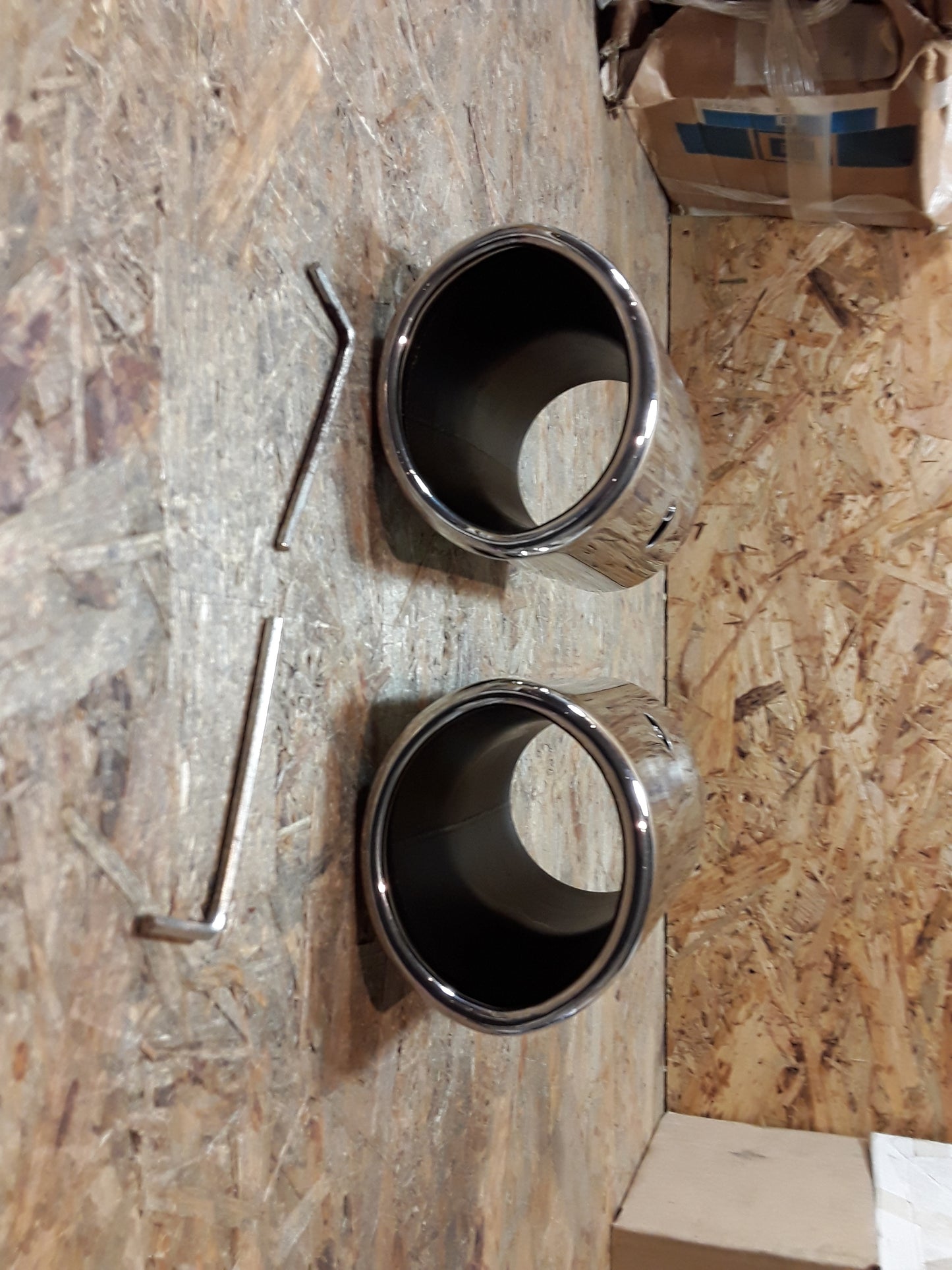 Chevrolet Captiva Satz Blenden Endschalldämpfer original GM Opel NEU