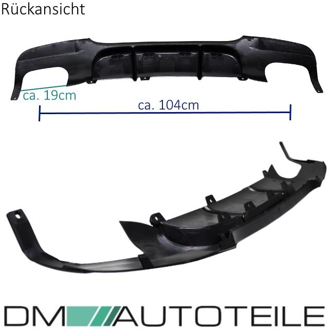 Sport-Performance Diffusor passt für BMW E90 E91 05-11 M-Paket Duplex M3 4-Rohr