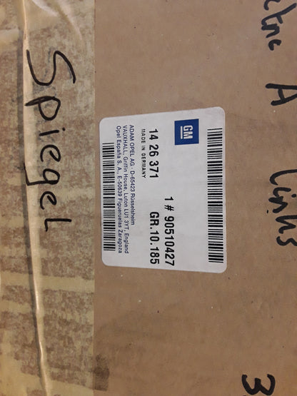 Vectra A Spiegel ohne Glas original GM Opel NEU