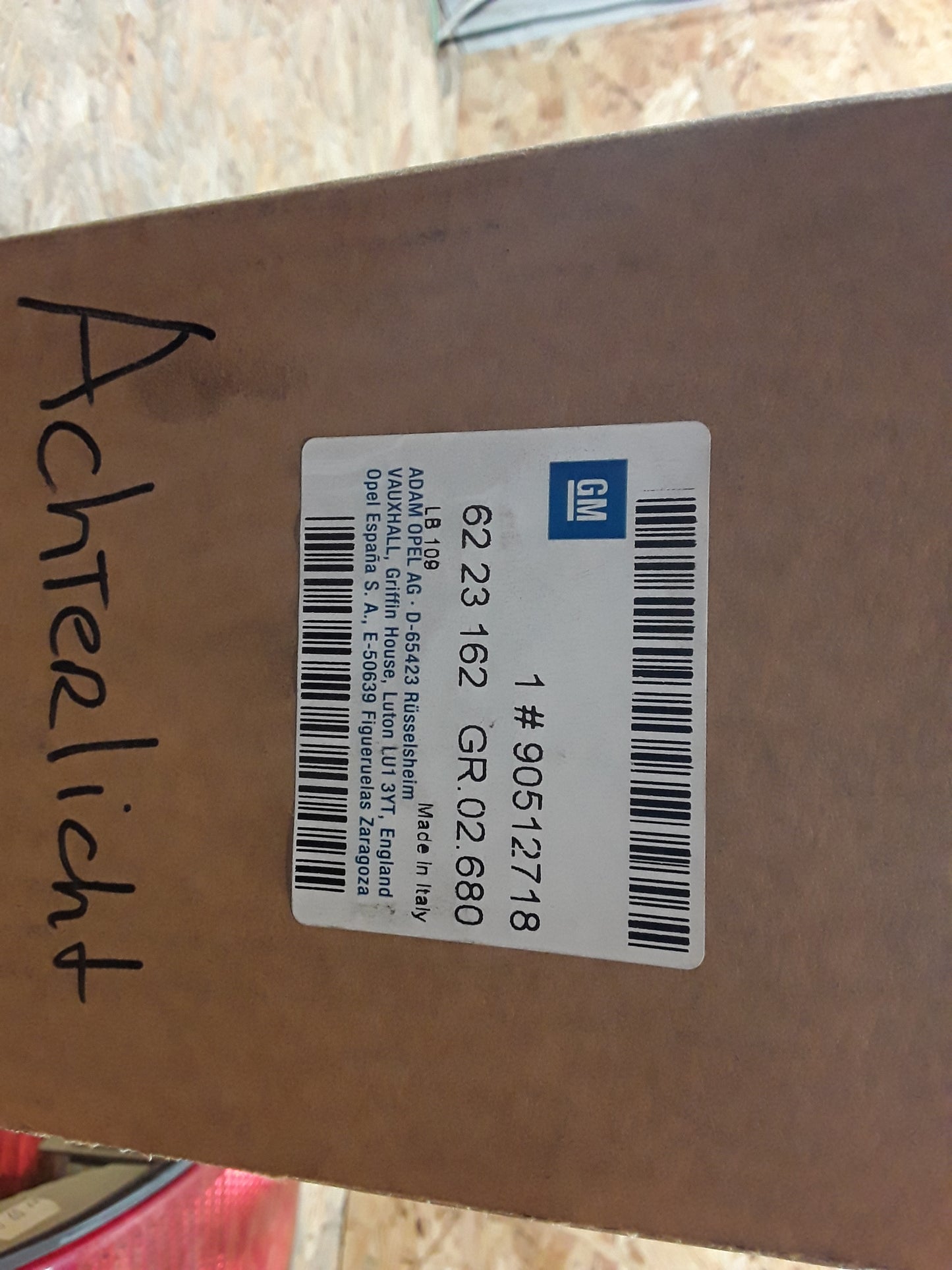 Vectra B Achterlicht Rückleuchte rechts original GM Opel NEU