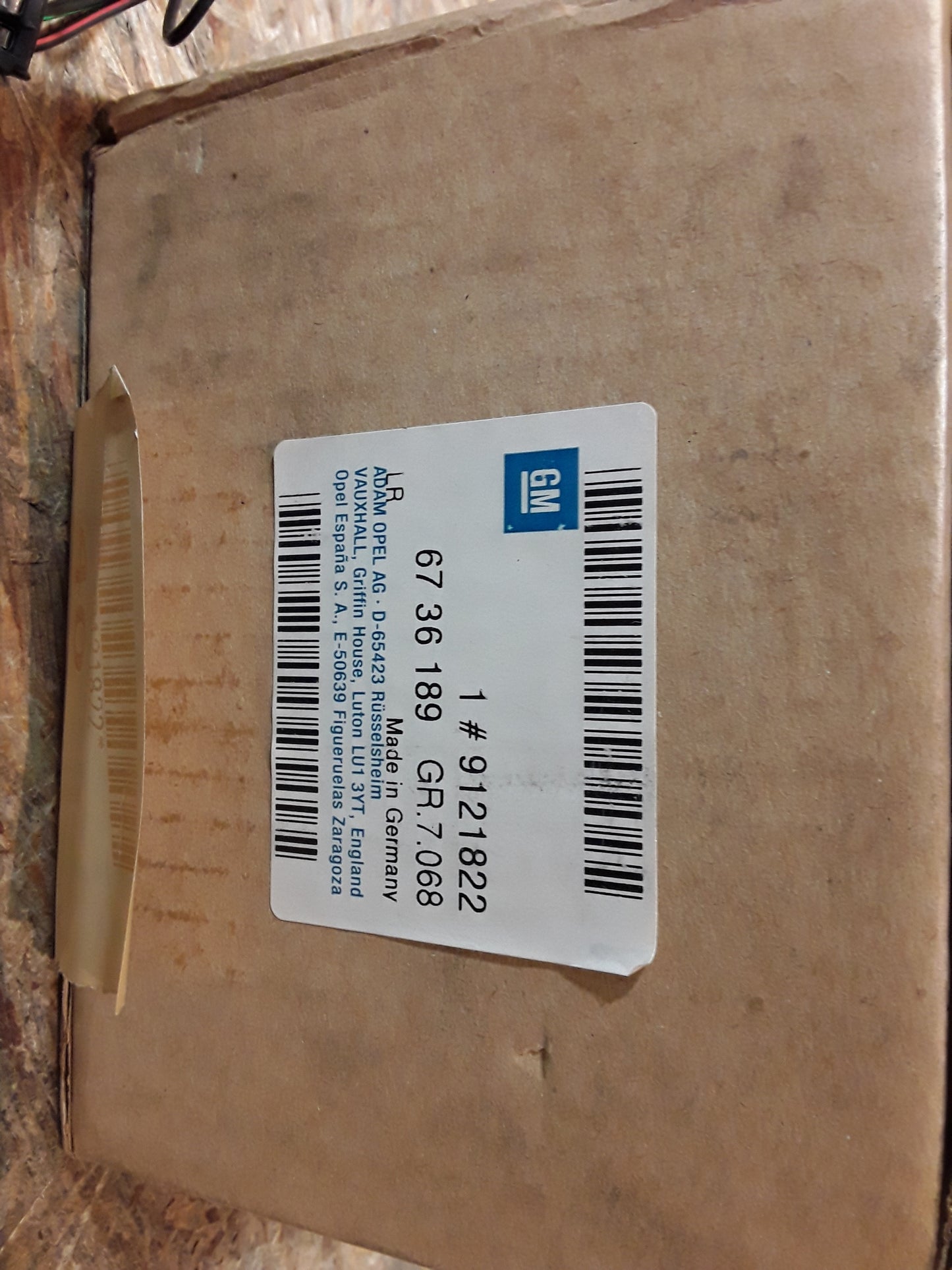 Vivaro bis Bj 03 E-Satz Anhängerzugvorrichtung 13-polig original GM Opel NEU