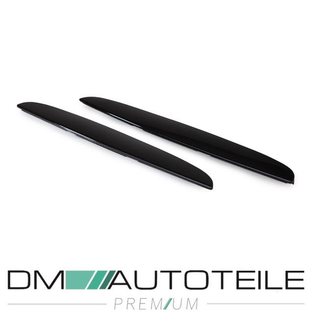 2x Doppelsteg Kühlergrill Schwarz Glänzend passend für BMW 3er E90 E91 bj. 05-08 + M M3