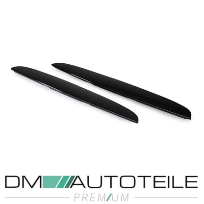 2x Doppelsteg Kühlergrill Schwarz Glänzend passend für BMW 3er E90 E91 bj. 05-08 + M M3