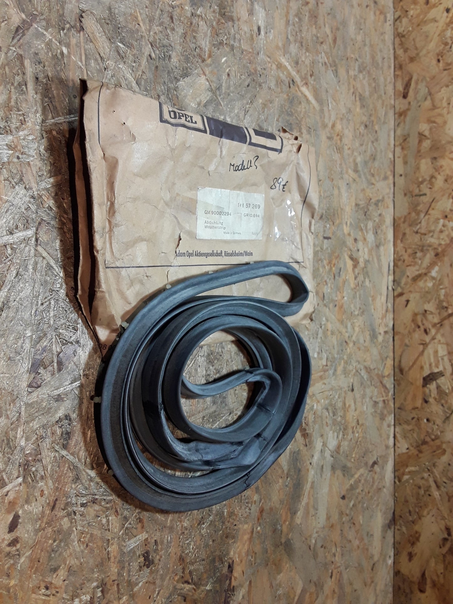 Modell leider unbekannt Abdichtung original Opel NEU