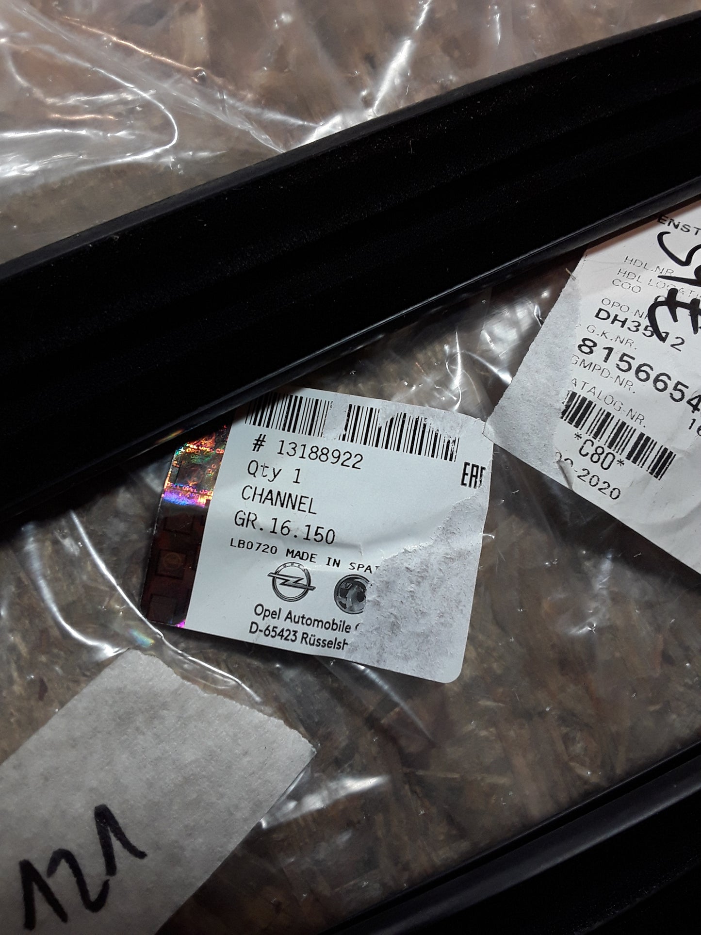 Corsa D Dichtung Fensterrahmen original GM Opel NEU