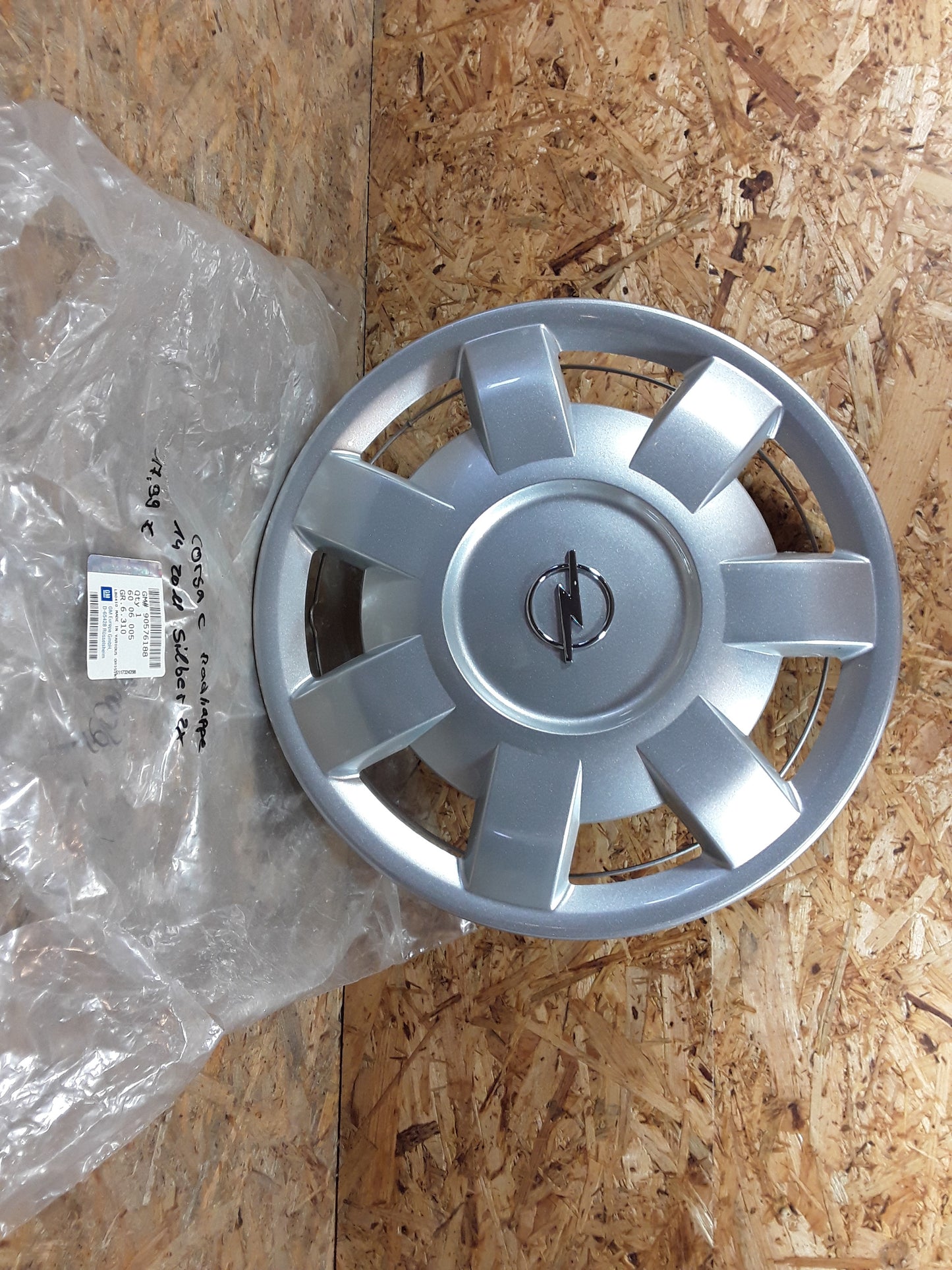 Corsa C Radkappe 14" Zoll silber original GM Opel NEU