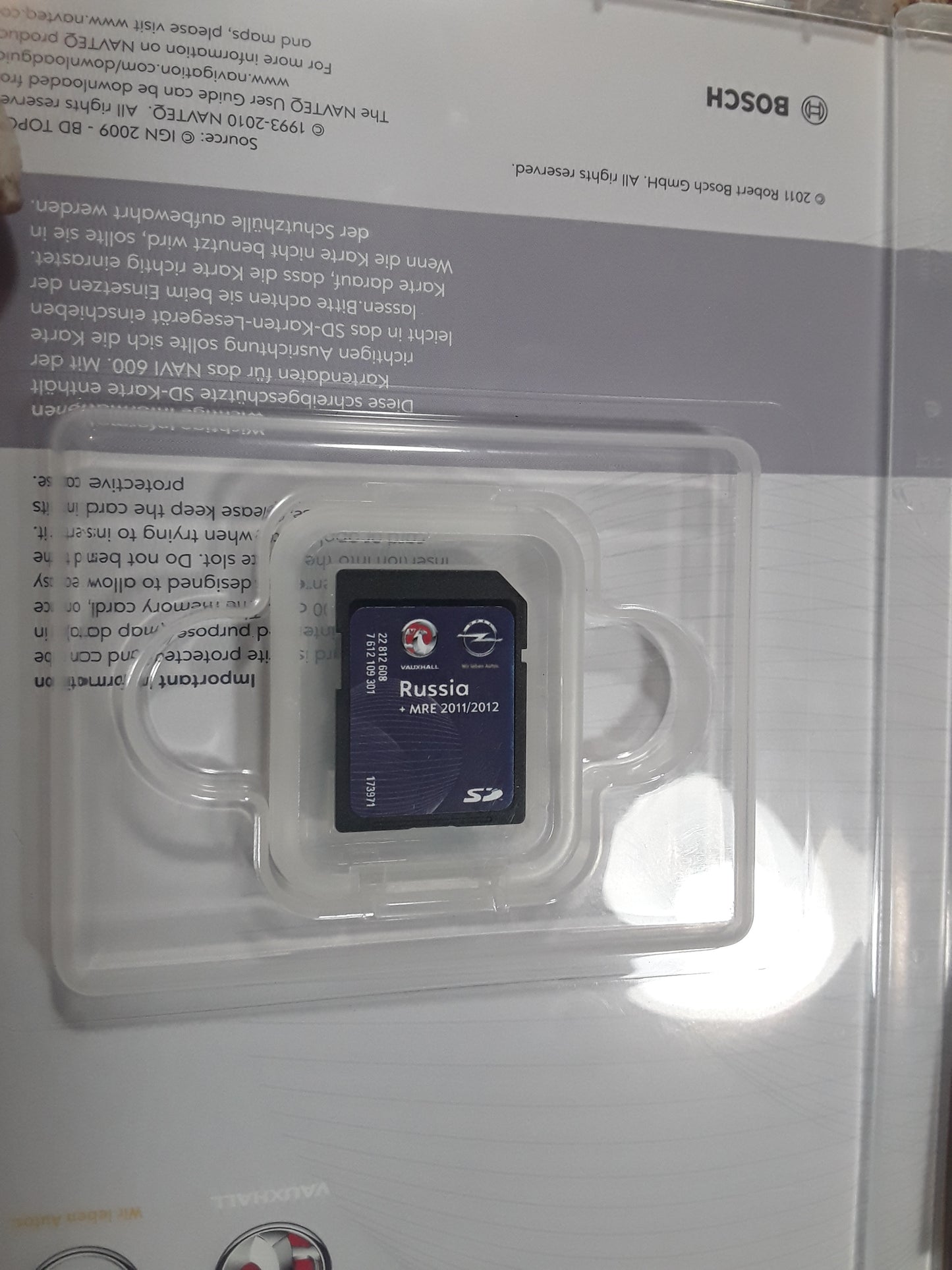 Diverse Fahrzeuge Navigation SD-Card Navi 600 (RUS) original Opel NEU