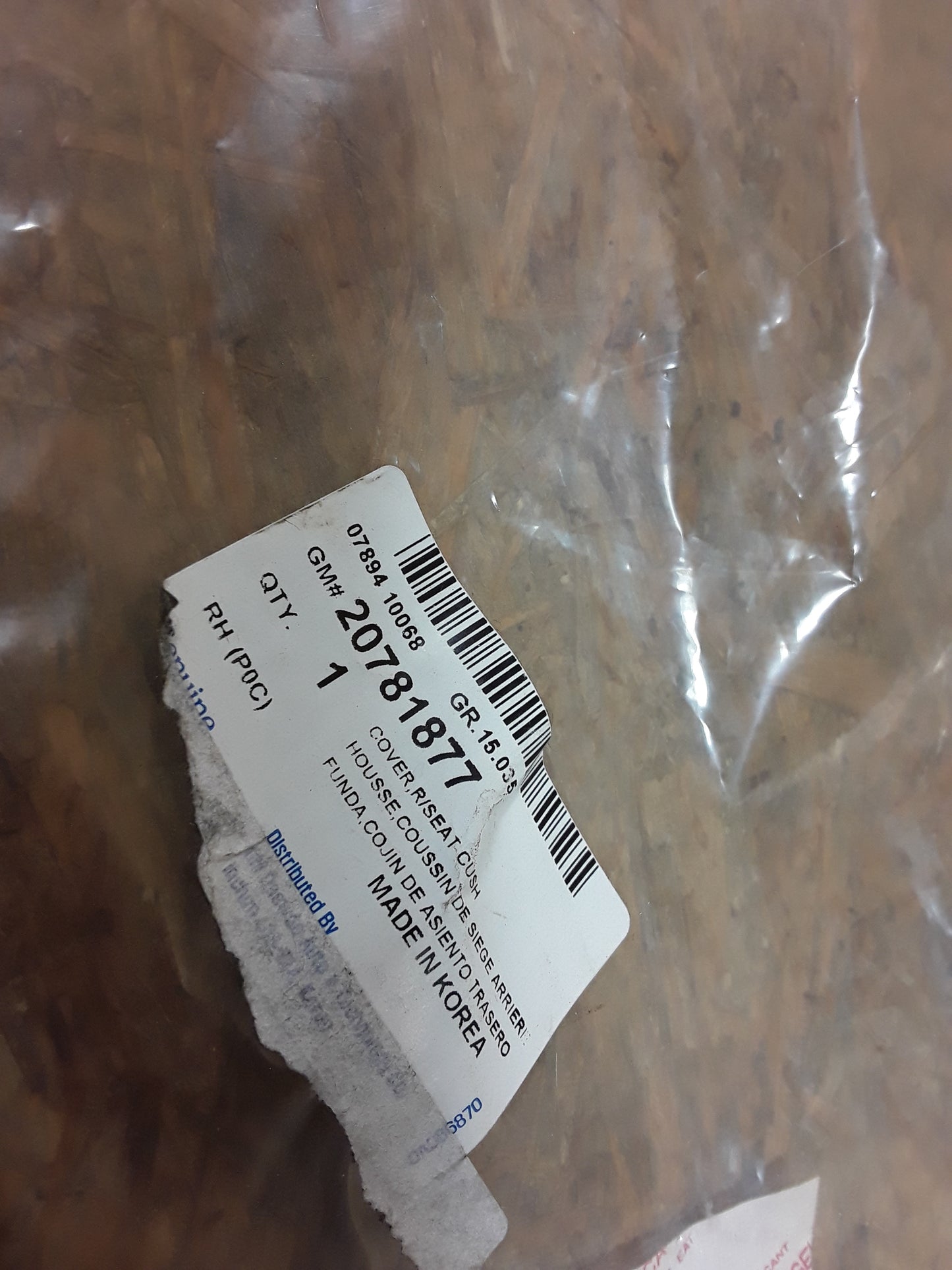 Chevrolet Captiva C100 Sitzbezug hinten original GM NEU