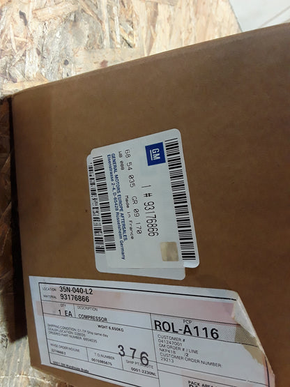 Vectra C Signum (Motoren siehe Beschreibung) Kompressor Klimaanlage original GM Opel NEU