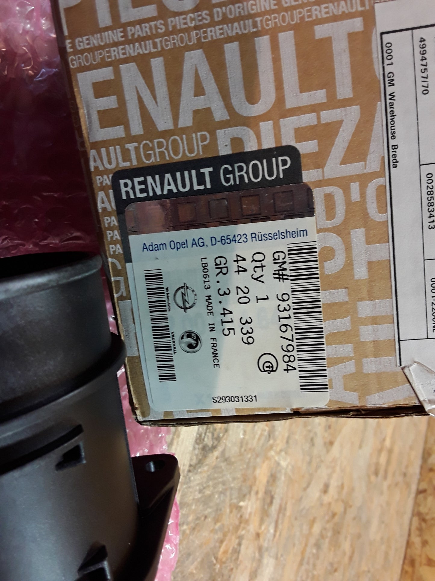 Renault Scenic Megane Master ll Movano 2.0/2.3 dci Luftmassenmesser original GM Opel NEU