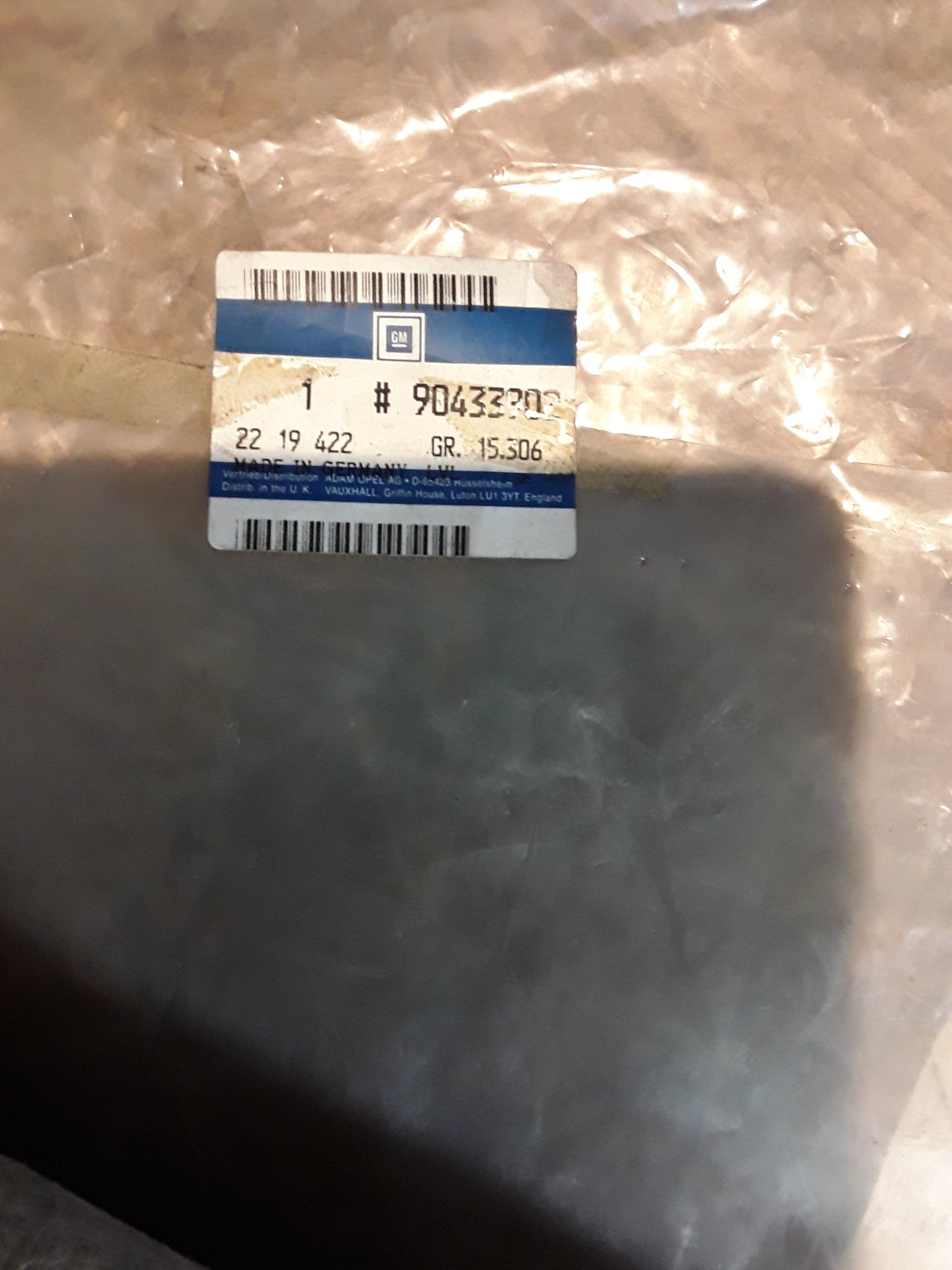 Astra F Teppich hinten grau original GM Opel NEU