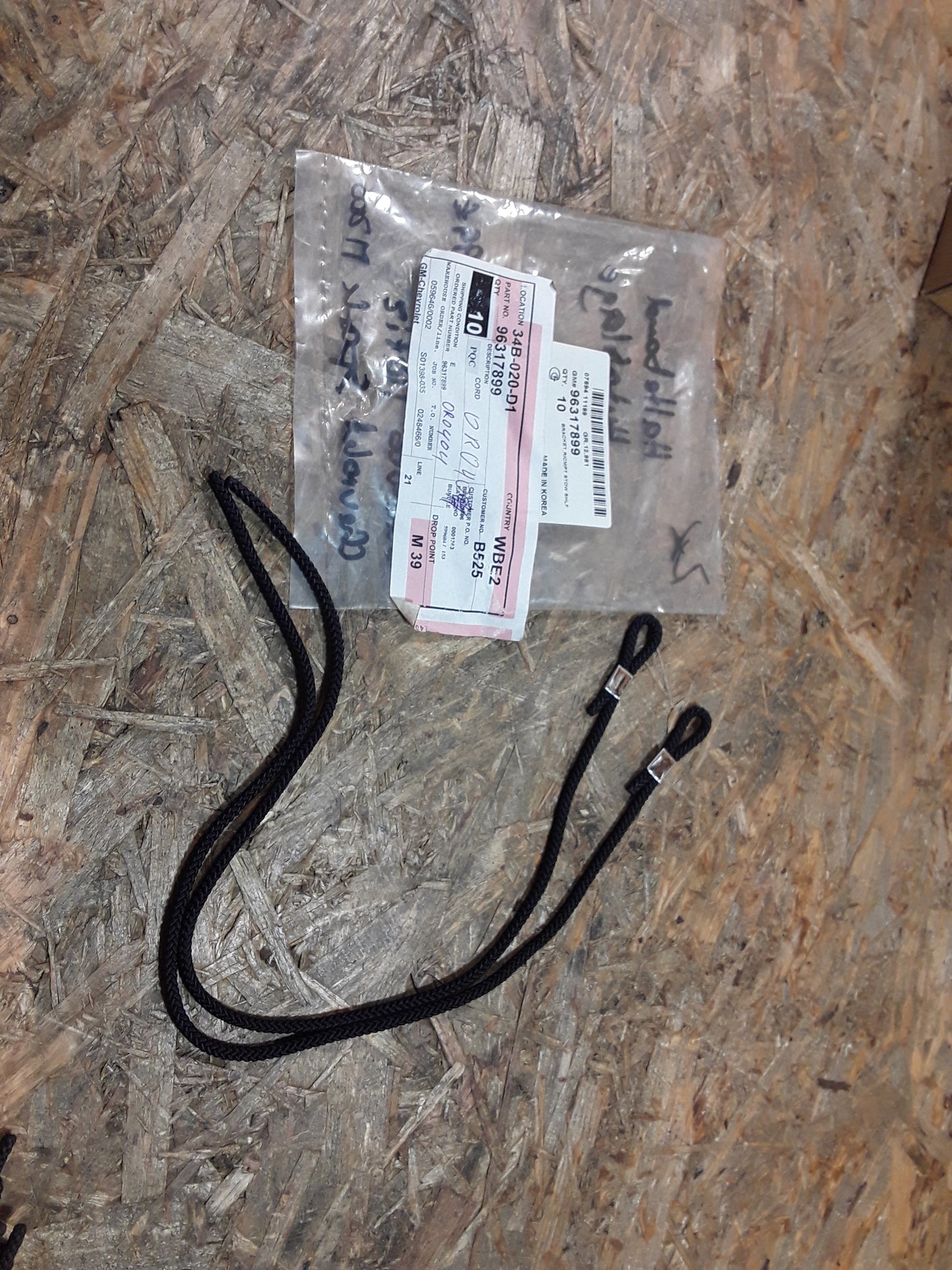 Daewoo Matiz Chevrolet Spark M200 Halteband Hutablage original GM Opel NEU