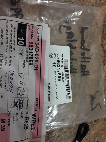 Daewoo Matiz Chevrolet Spark M200 Halteband Hutablage original GM Opel NEU