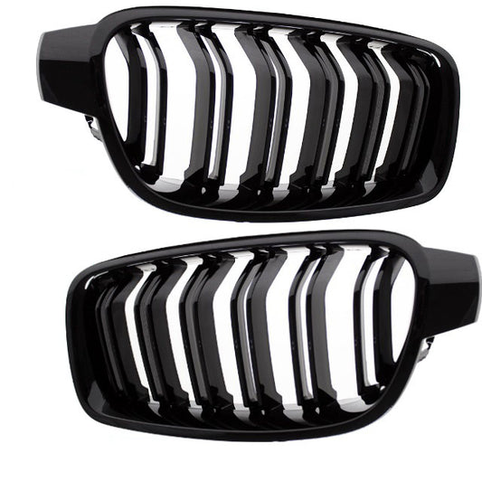 Kühlergrill Grill Schwarz Glanz Doppelsteg Sport passend für BMW 3er F30 F31 bj.11-19